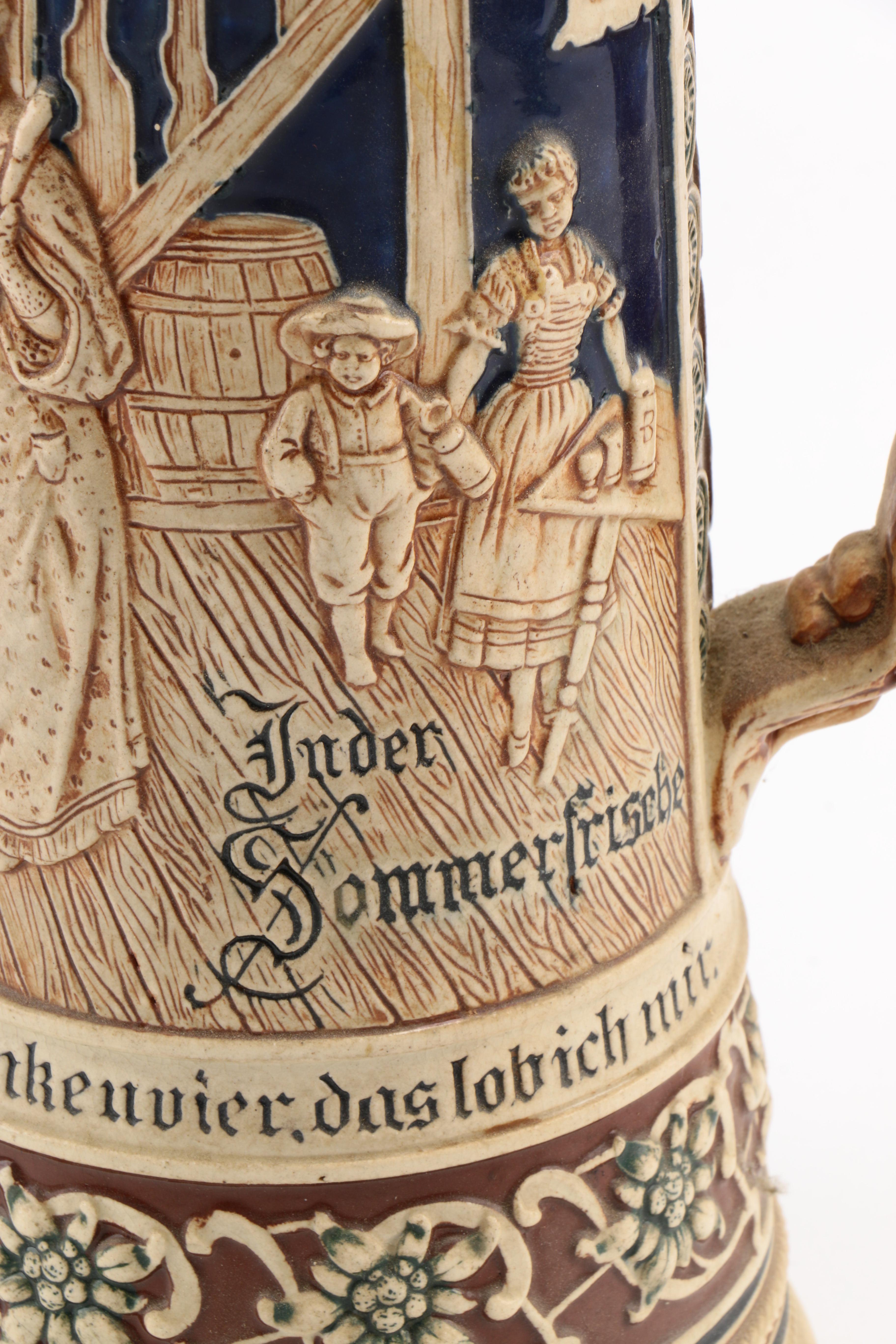 Vintage German Stoneware Beer Stein