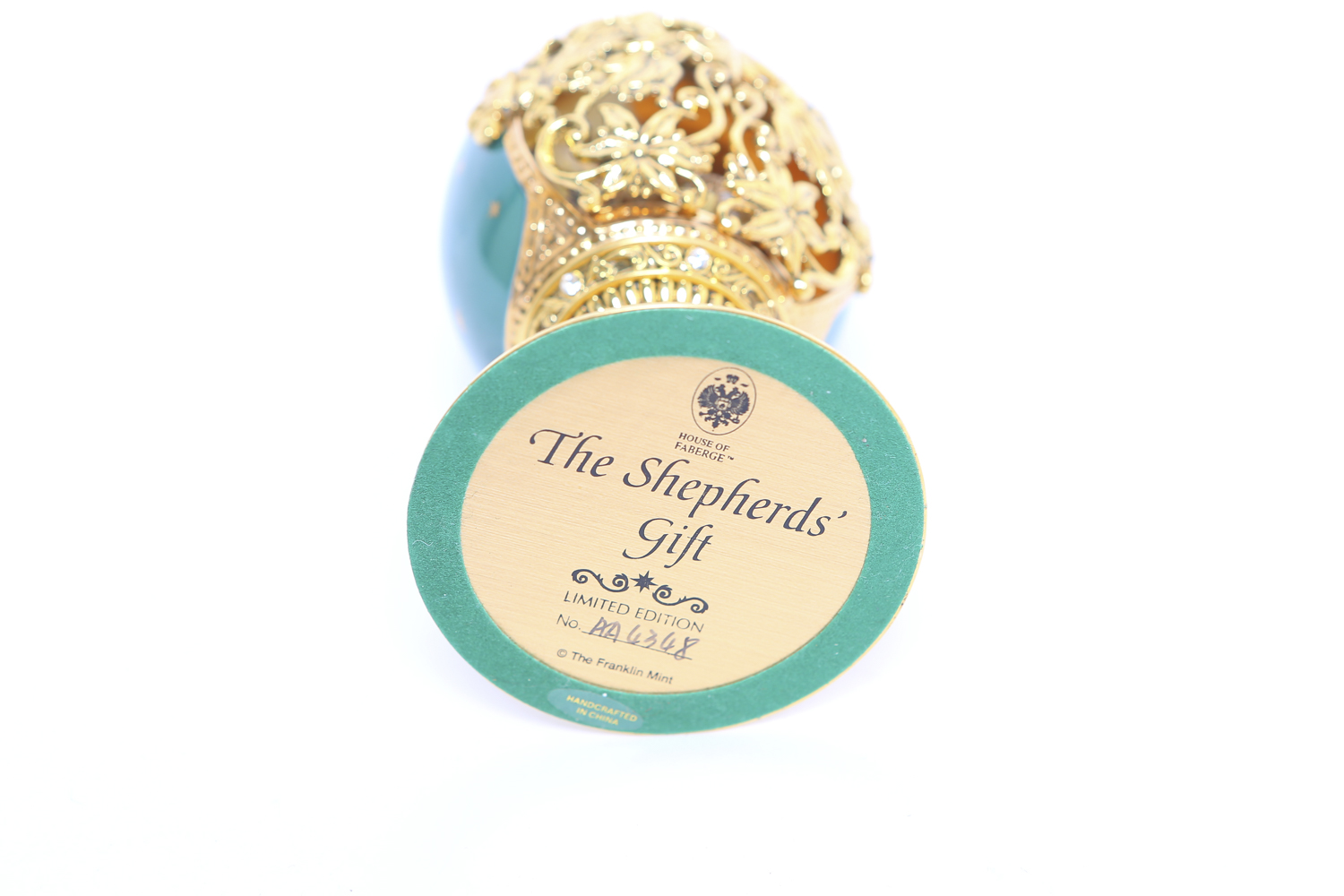 Franklin Mint House of Faberge "The Shepherd's Gift" Figurine