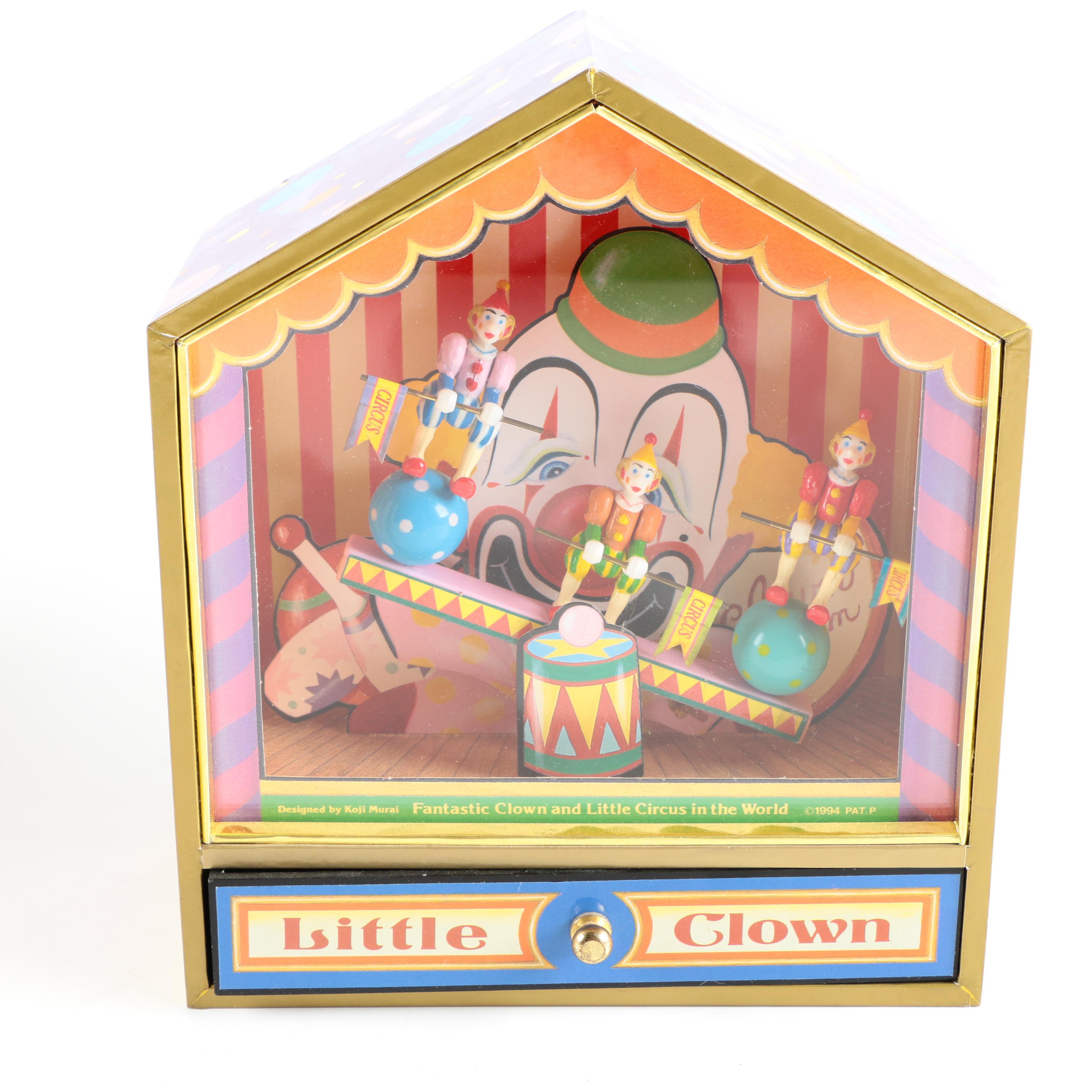 Clown Figural Jars and Music Boxes
