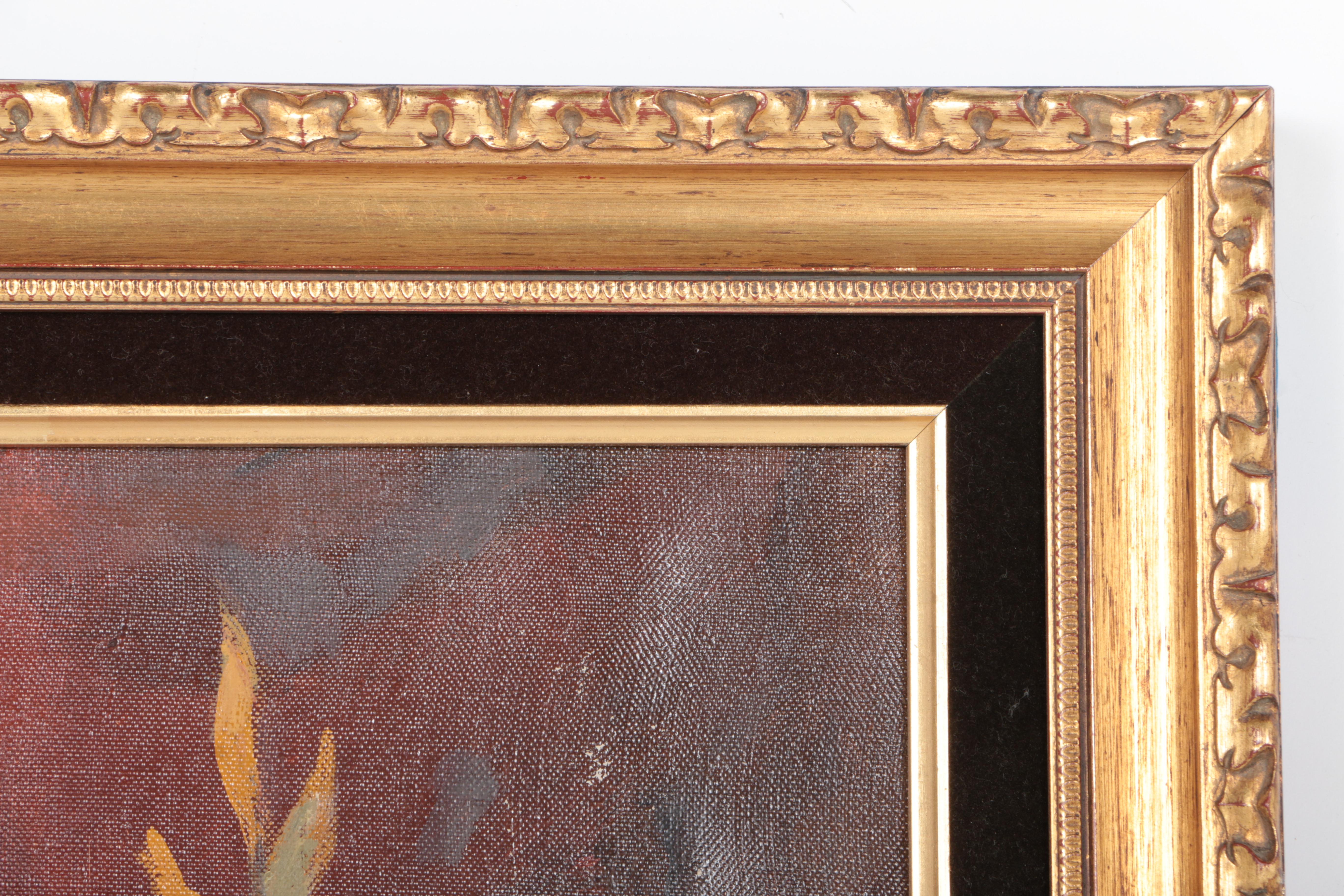 George Michaud Oil Painting on Canvas of Family