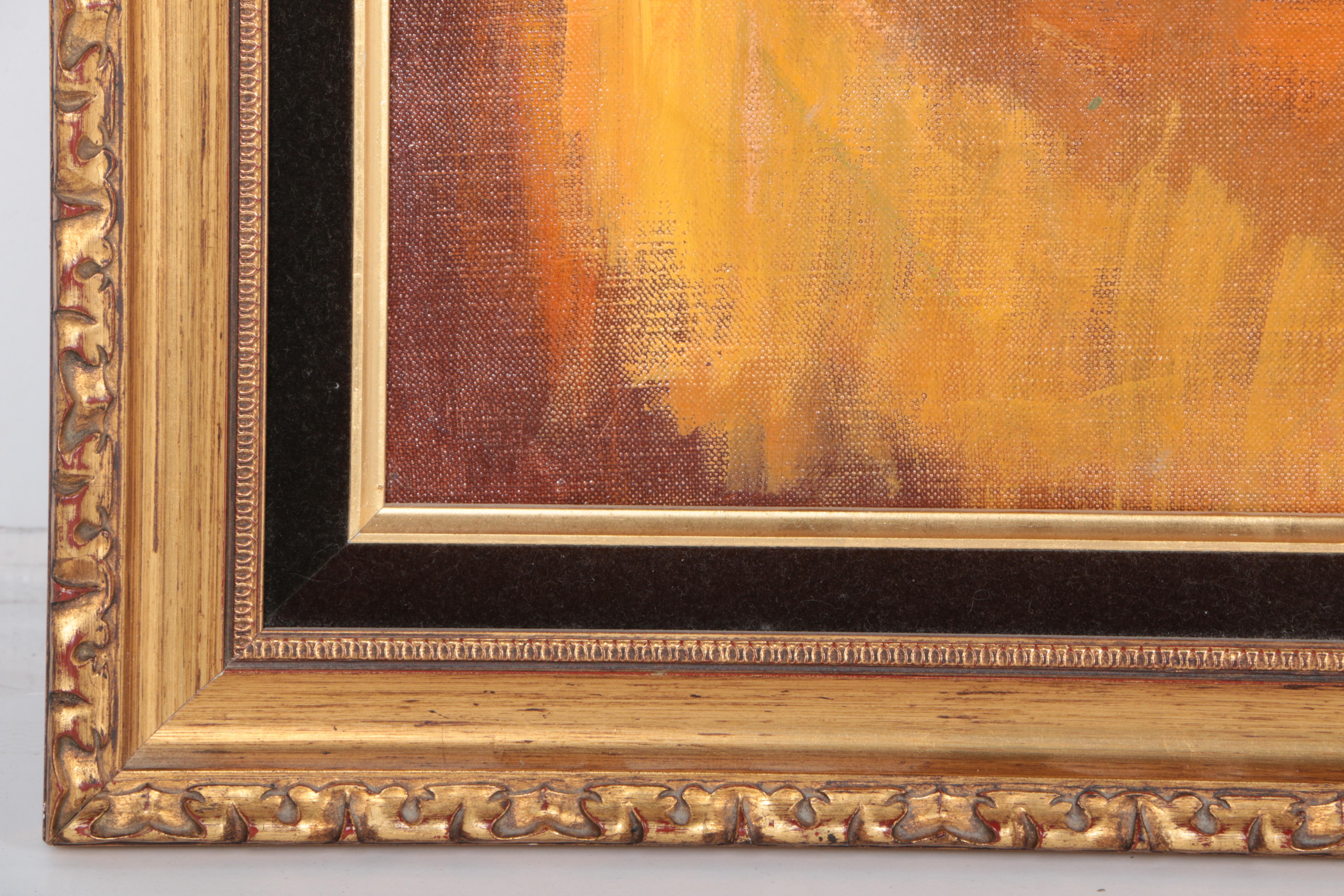 George Michaud Oil Painting on Canvas of Family