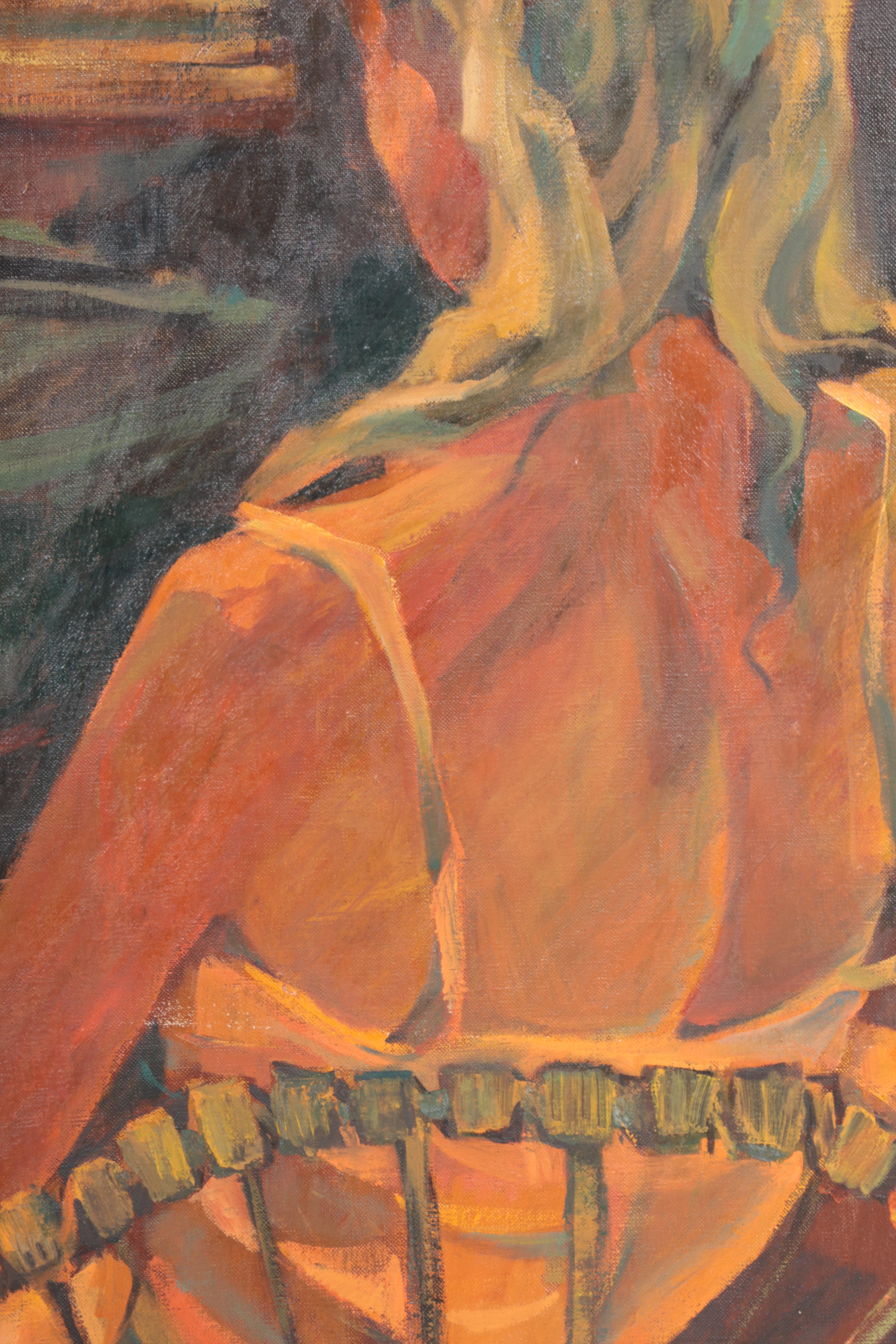 George Michaud Oil Painting on Canvas of Family