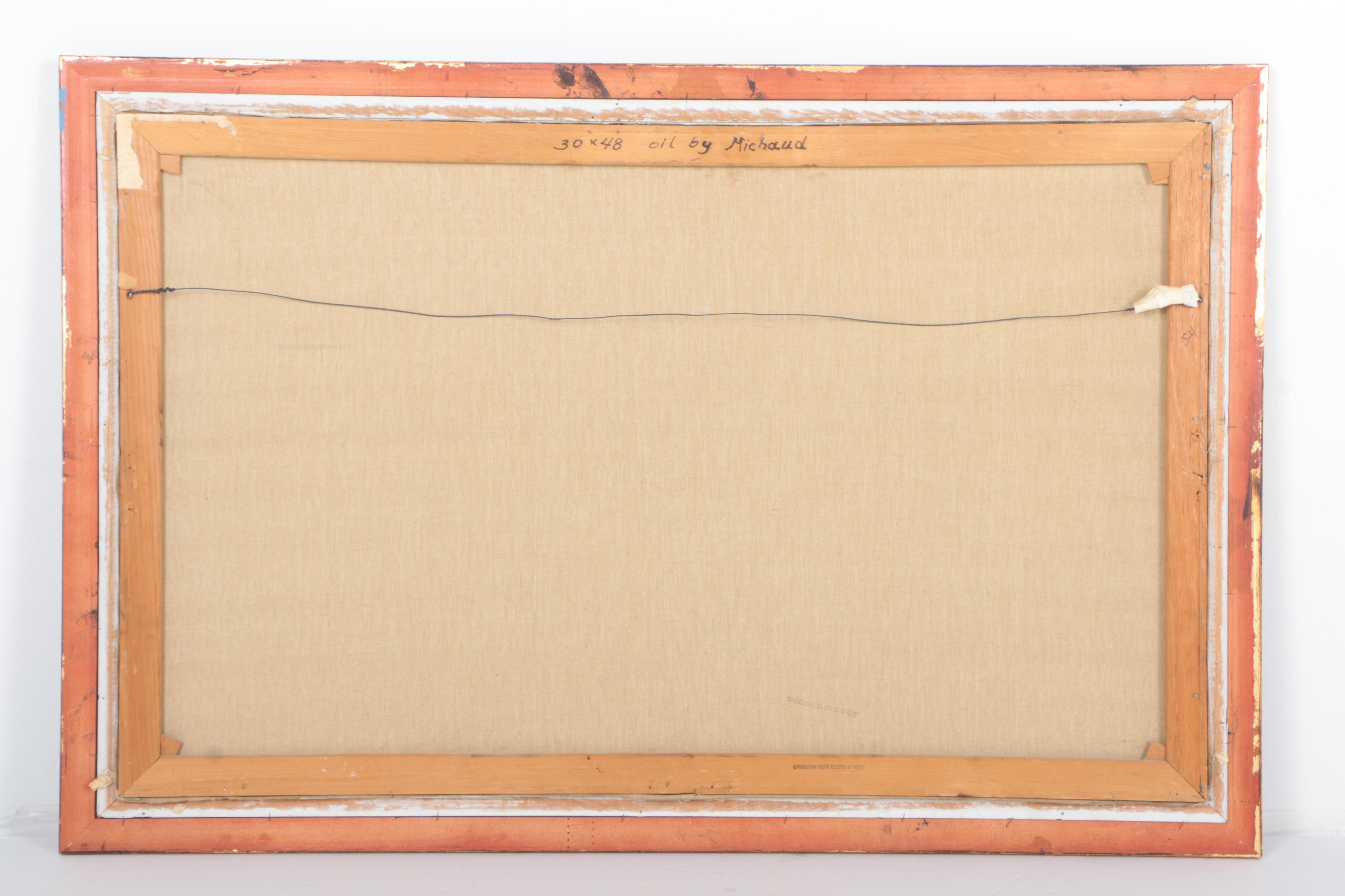 George Michaud Oil Painting on Canvas of Family