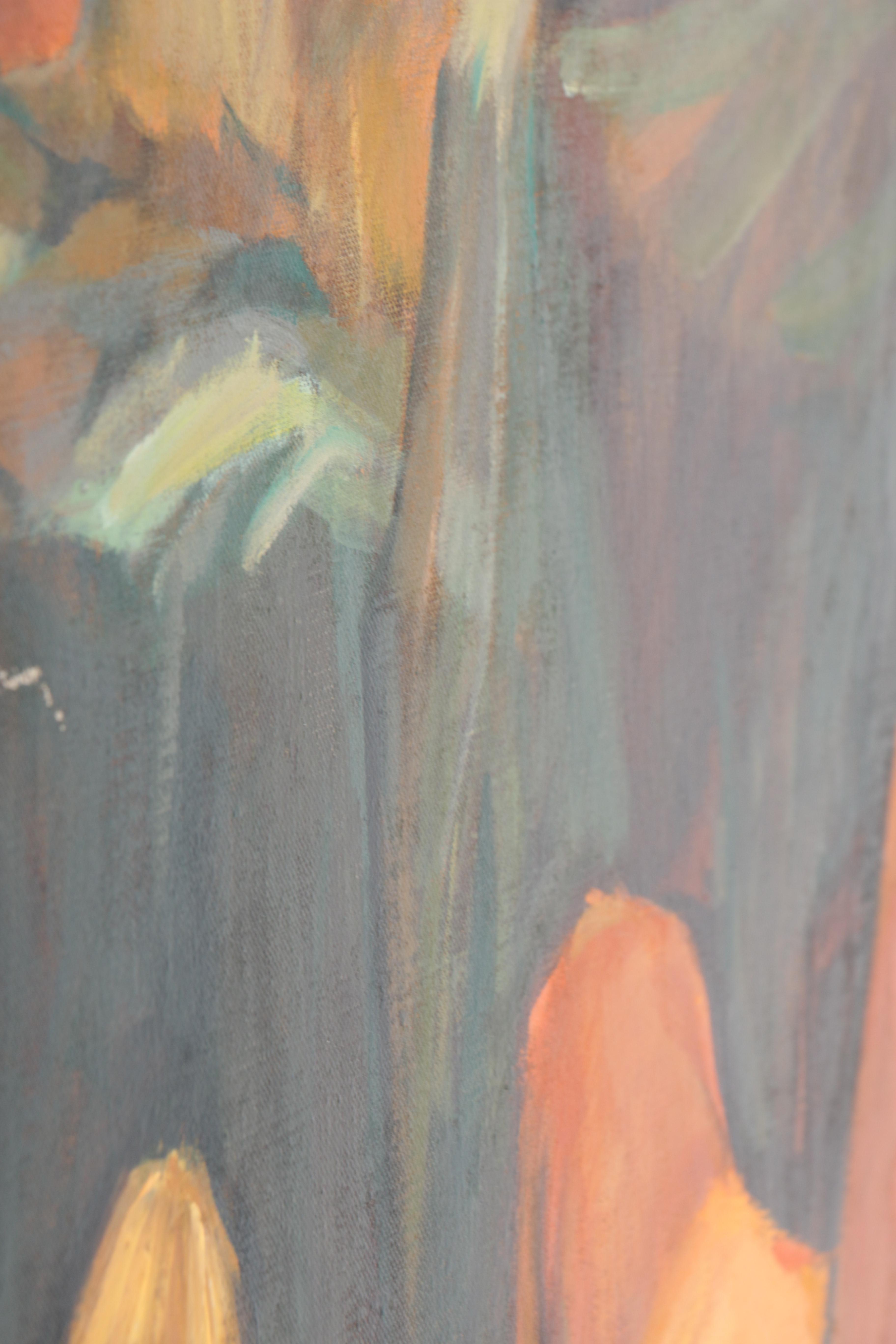 George Michaud Oil Painting on Canvas of Family