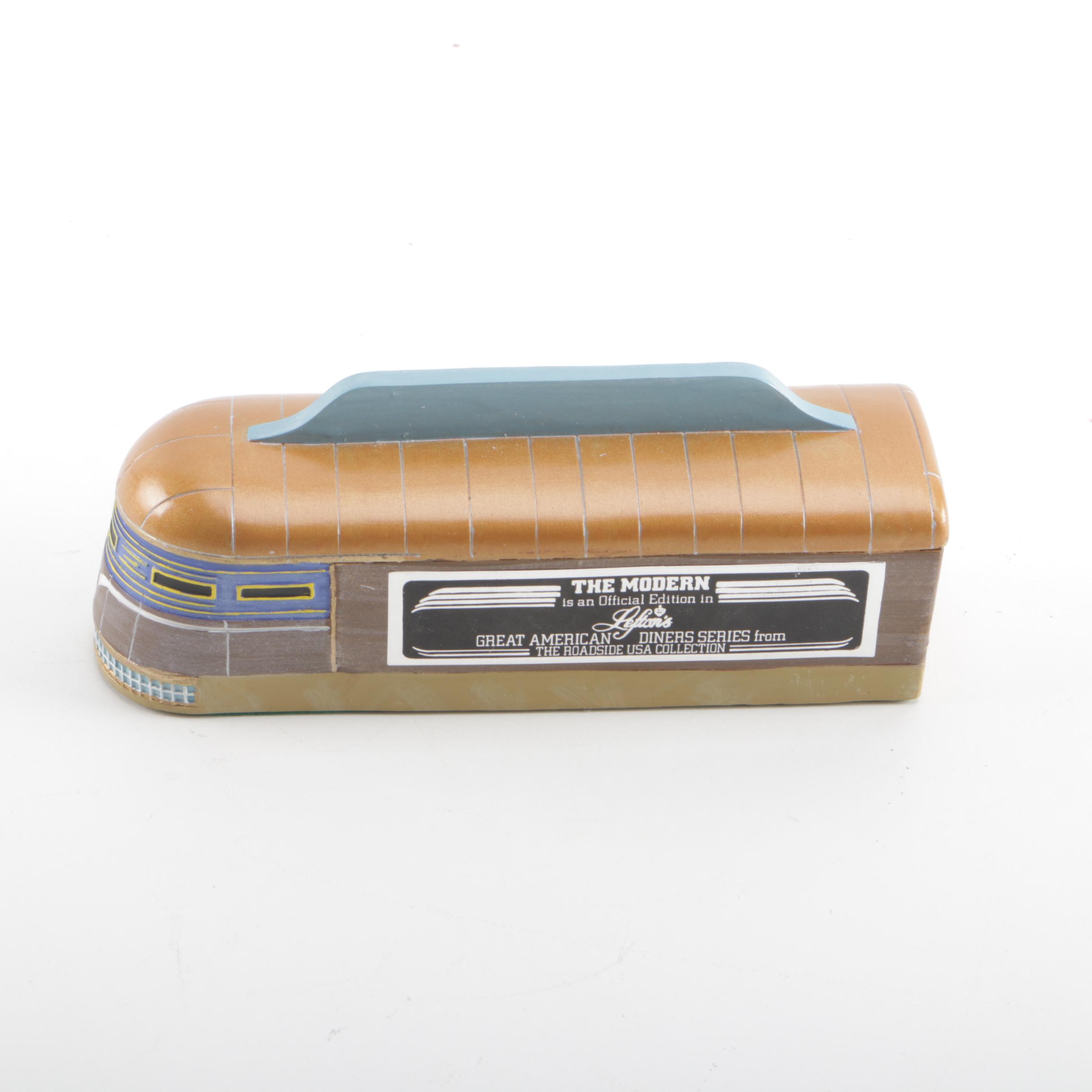 1993 Lefton Great American Diner "The Modern Diner" Figurine