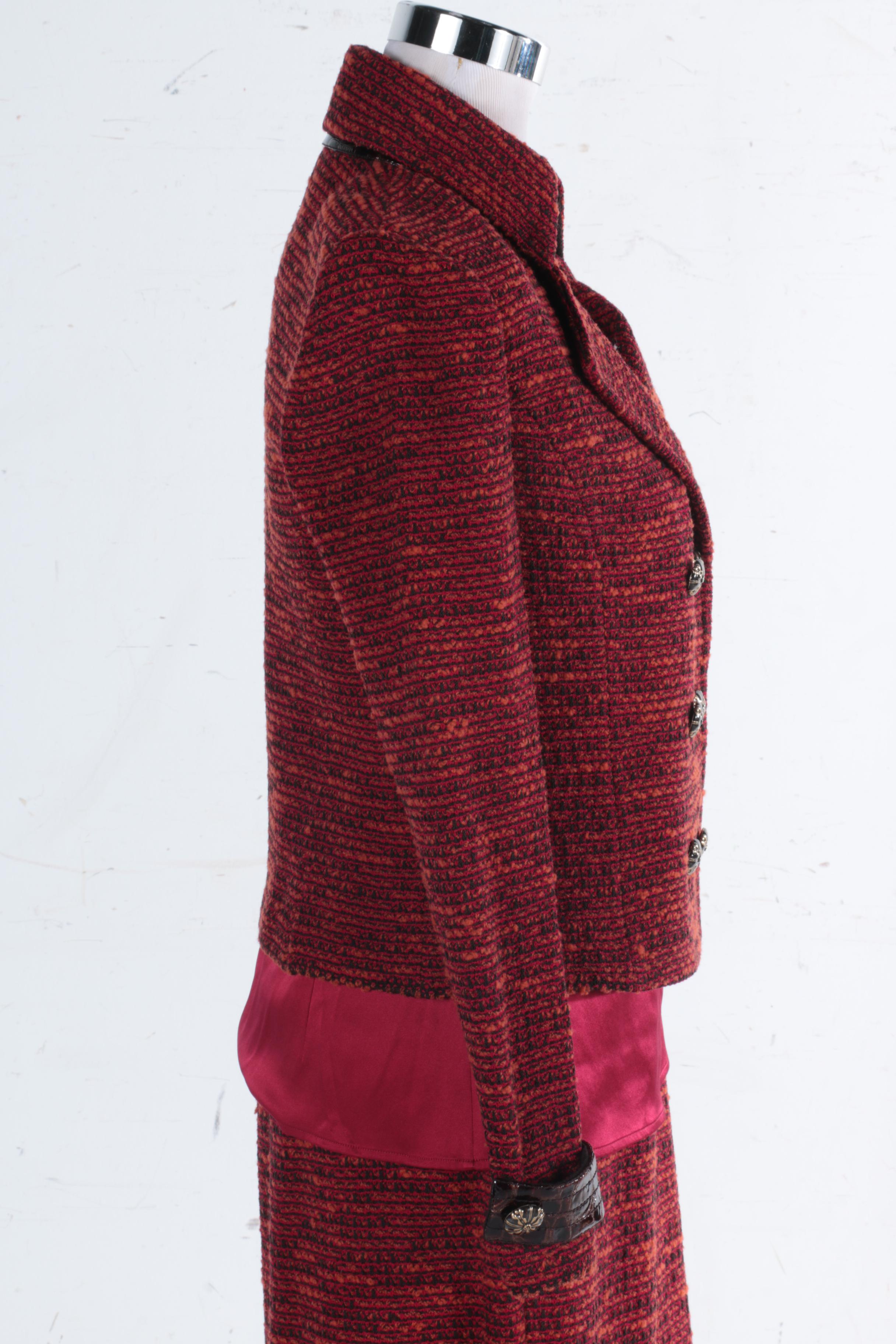 St. John Skirt Suit With Shell