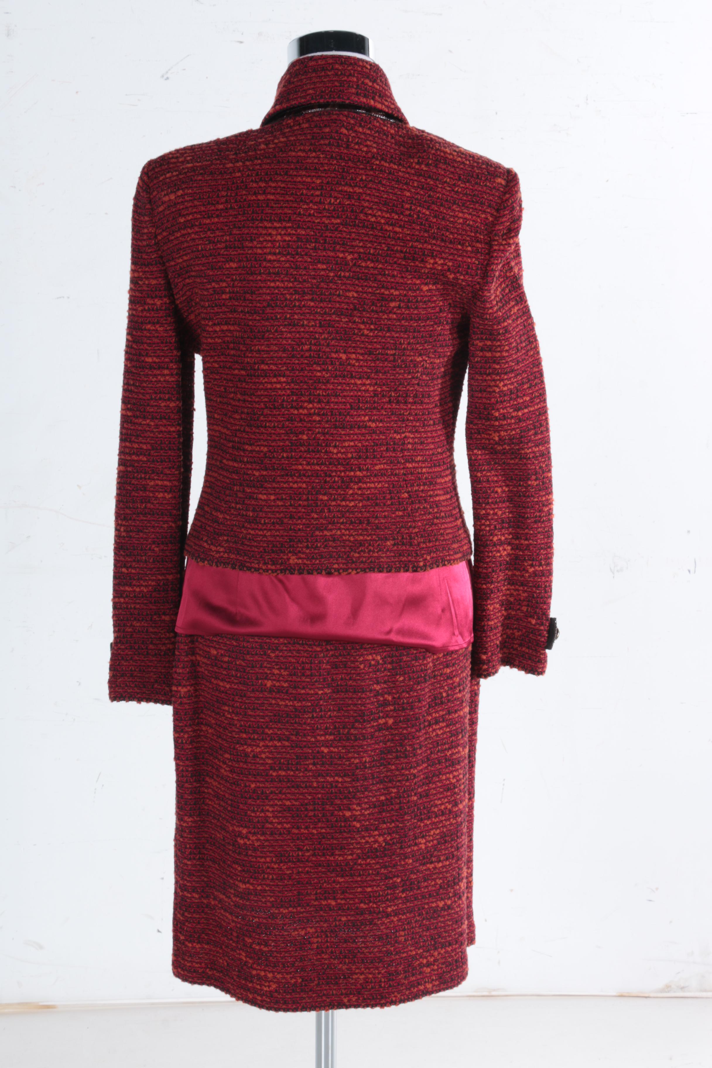 St. John Skirt Suit With Shell