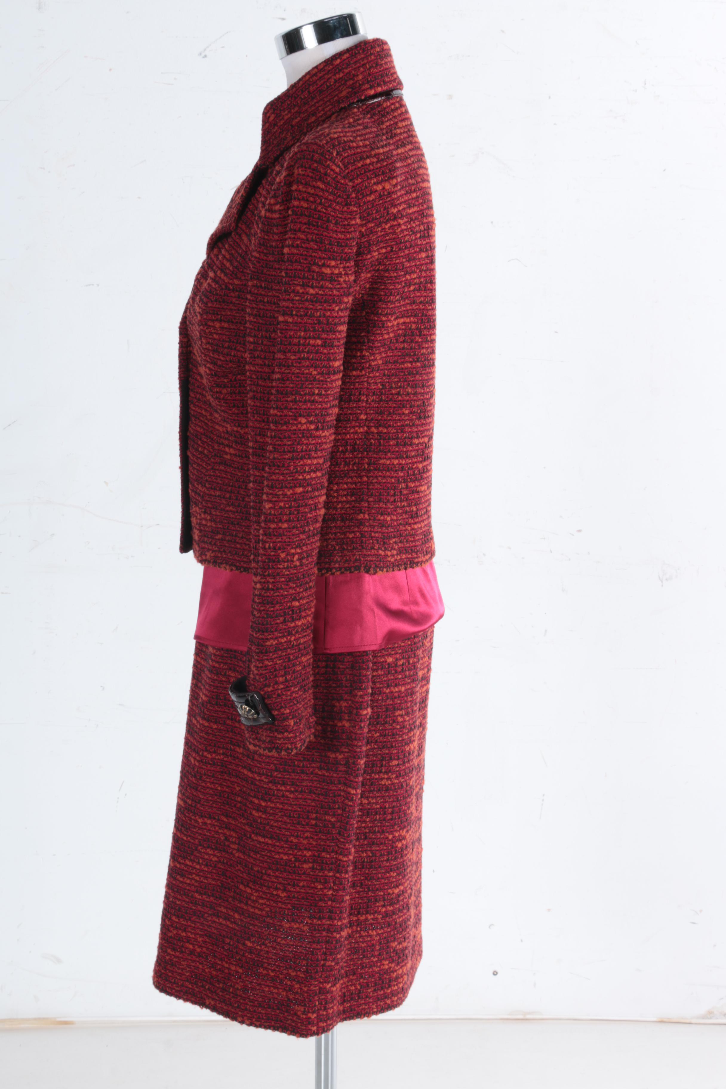 St. John Skirt Suit With Shell