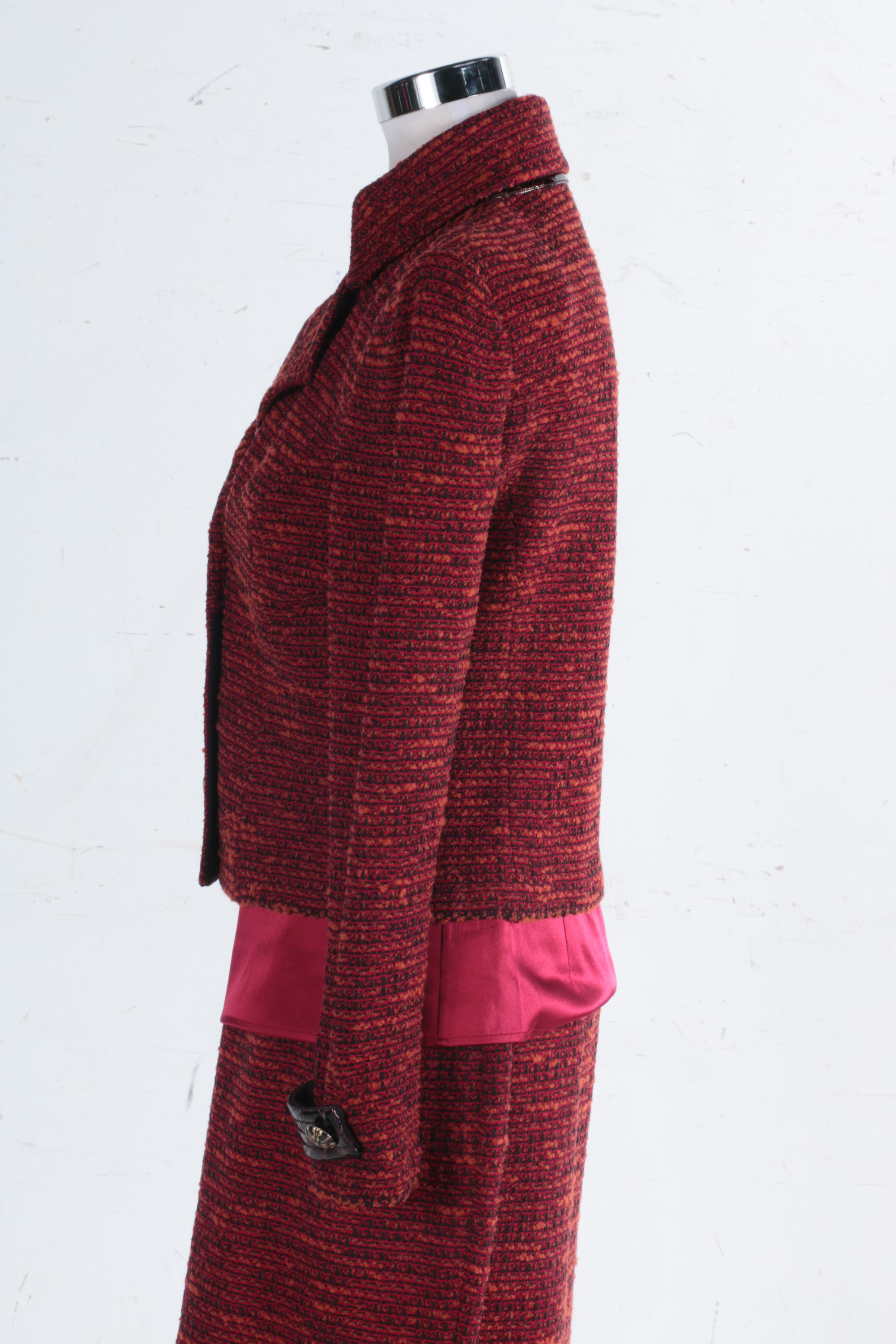 St. John Skirt Suit With Shell