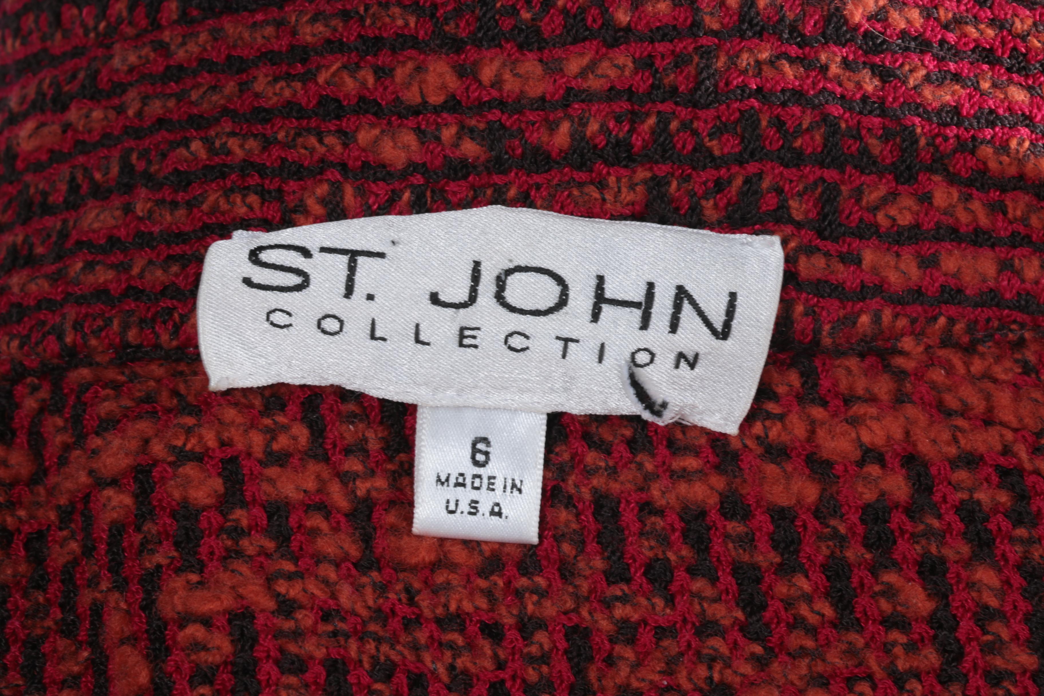 St. John Skirt Suit With Shell