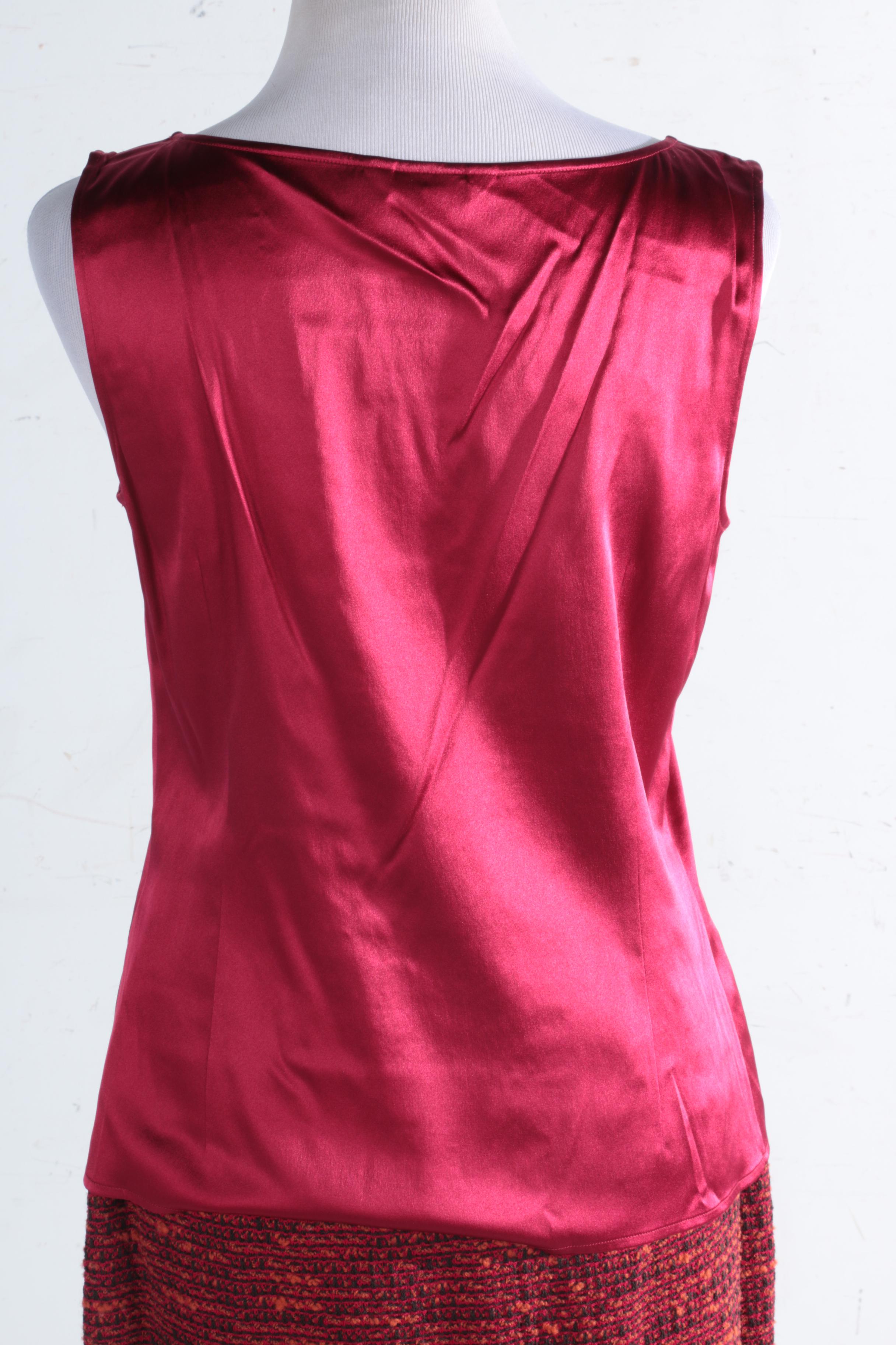 St. John Skirt Suit With Shell