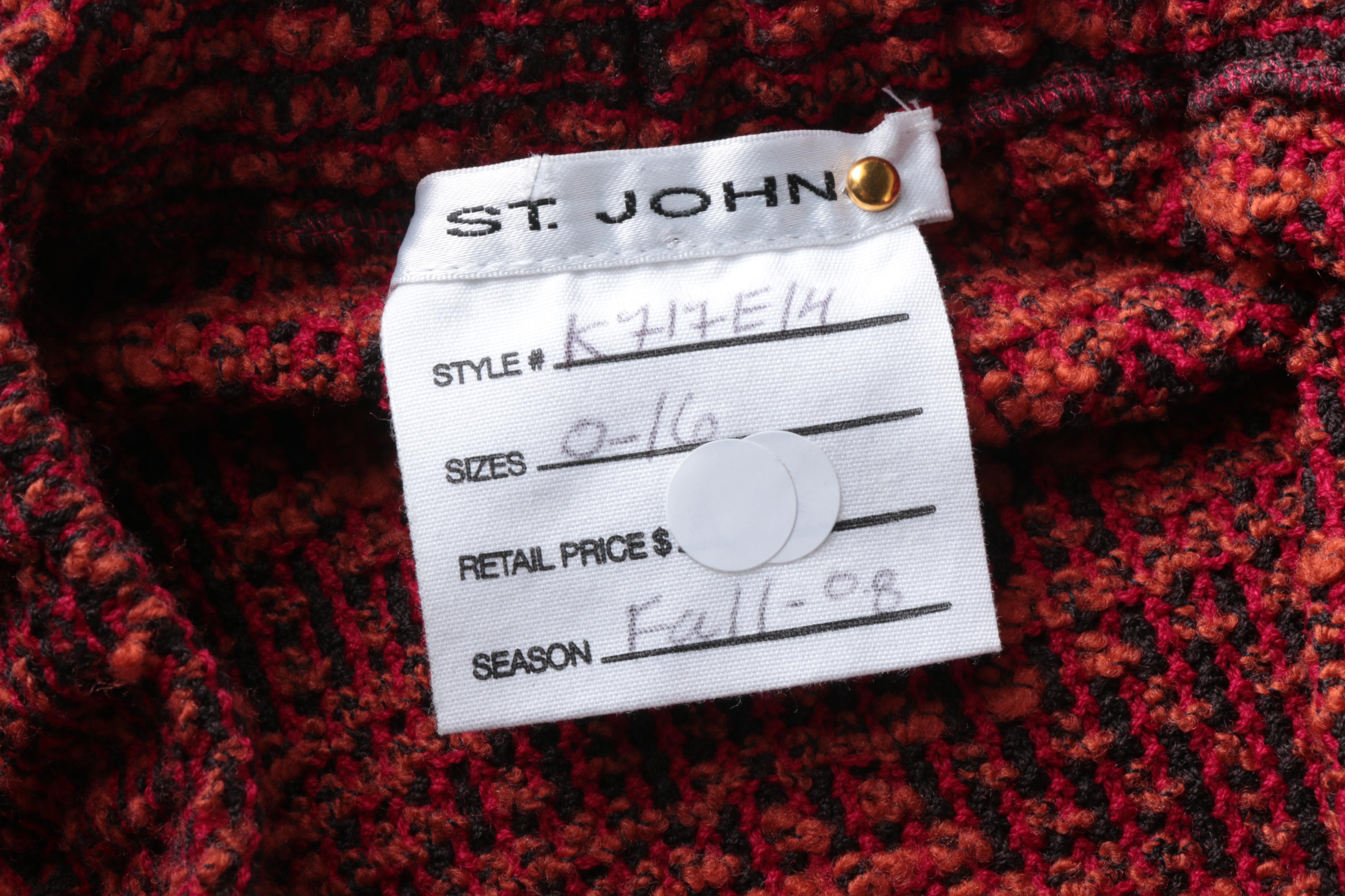 St. John Skirt Suit With Shell