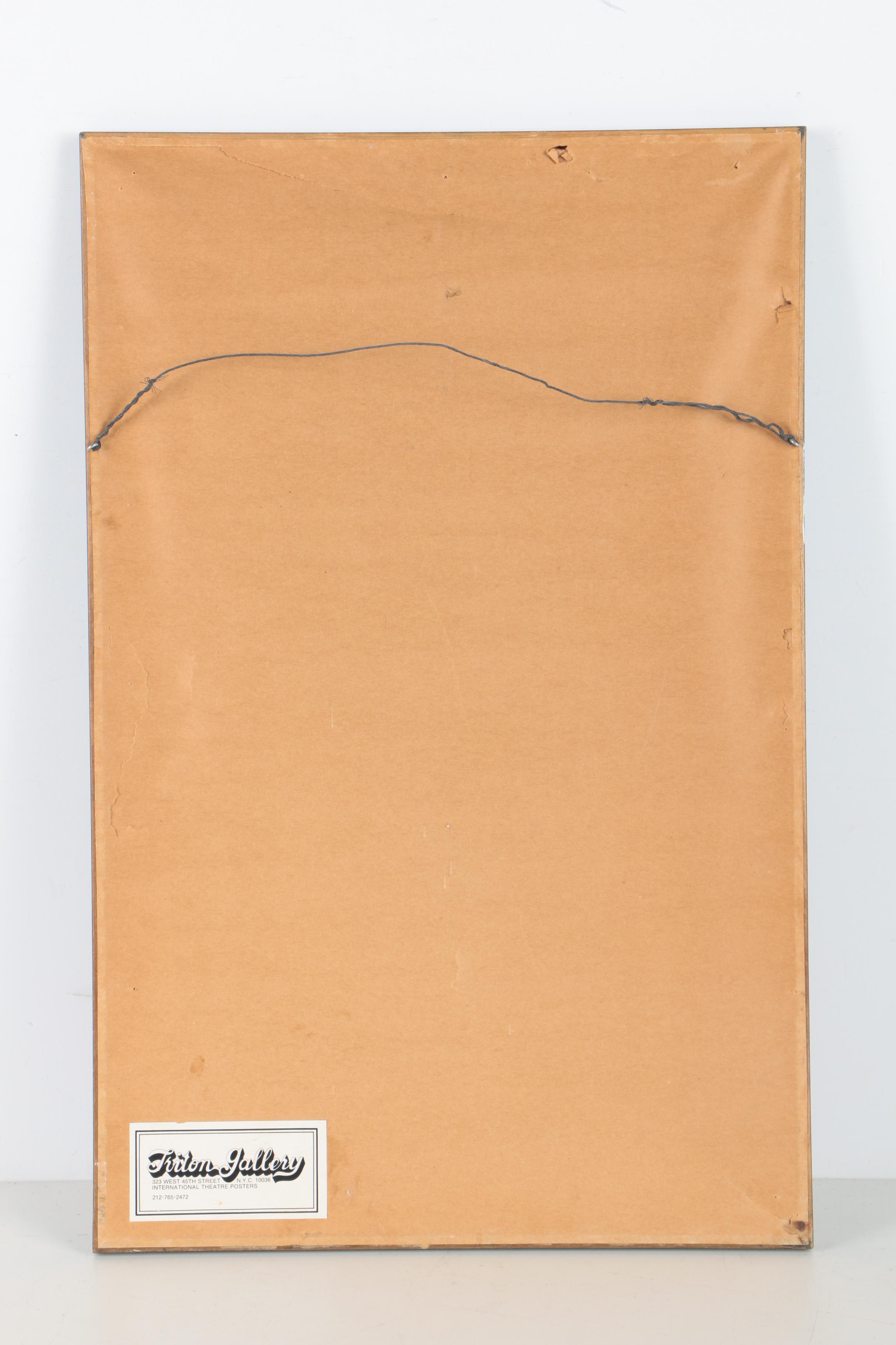 1970s Broadway Poster for Anne Baxter in "Applause"