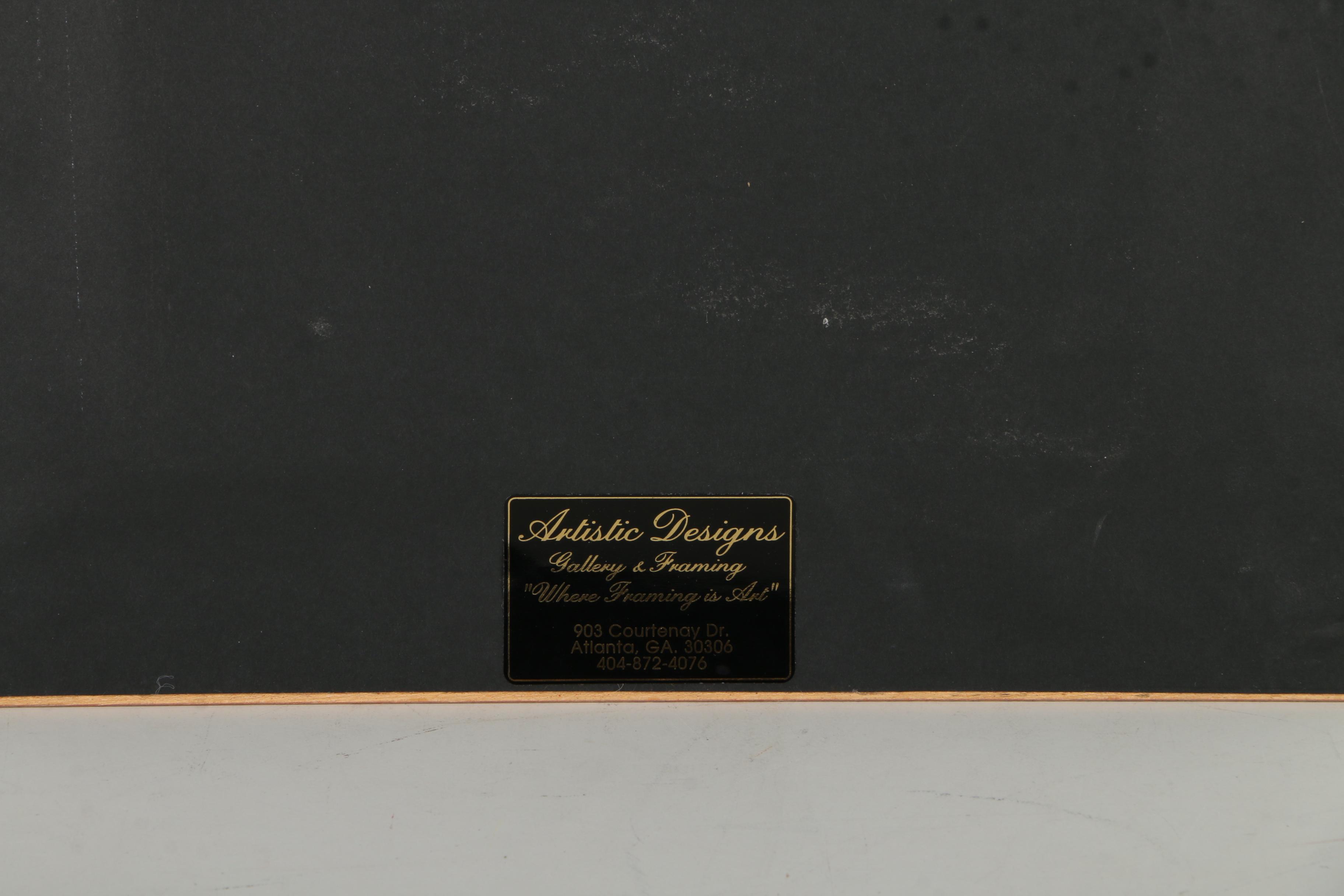 Mixed Media Collaged Portrait on Silk "Miss Dramatic"