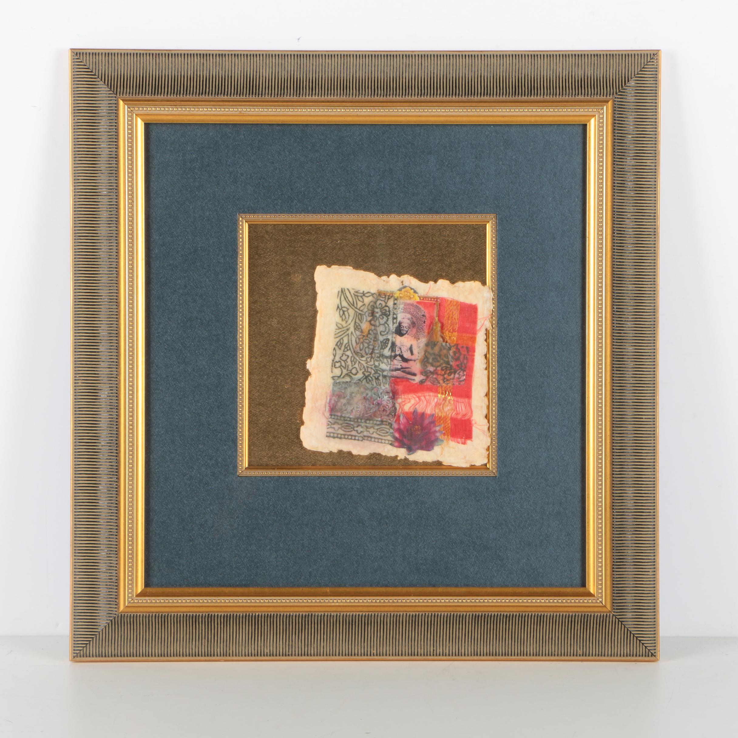 Paper and Fabric Collage