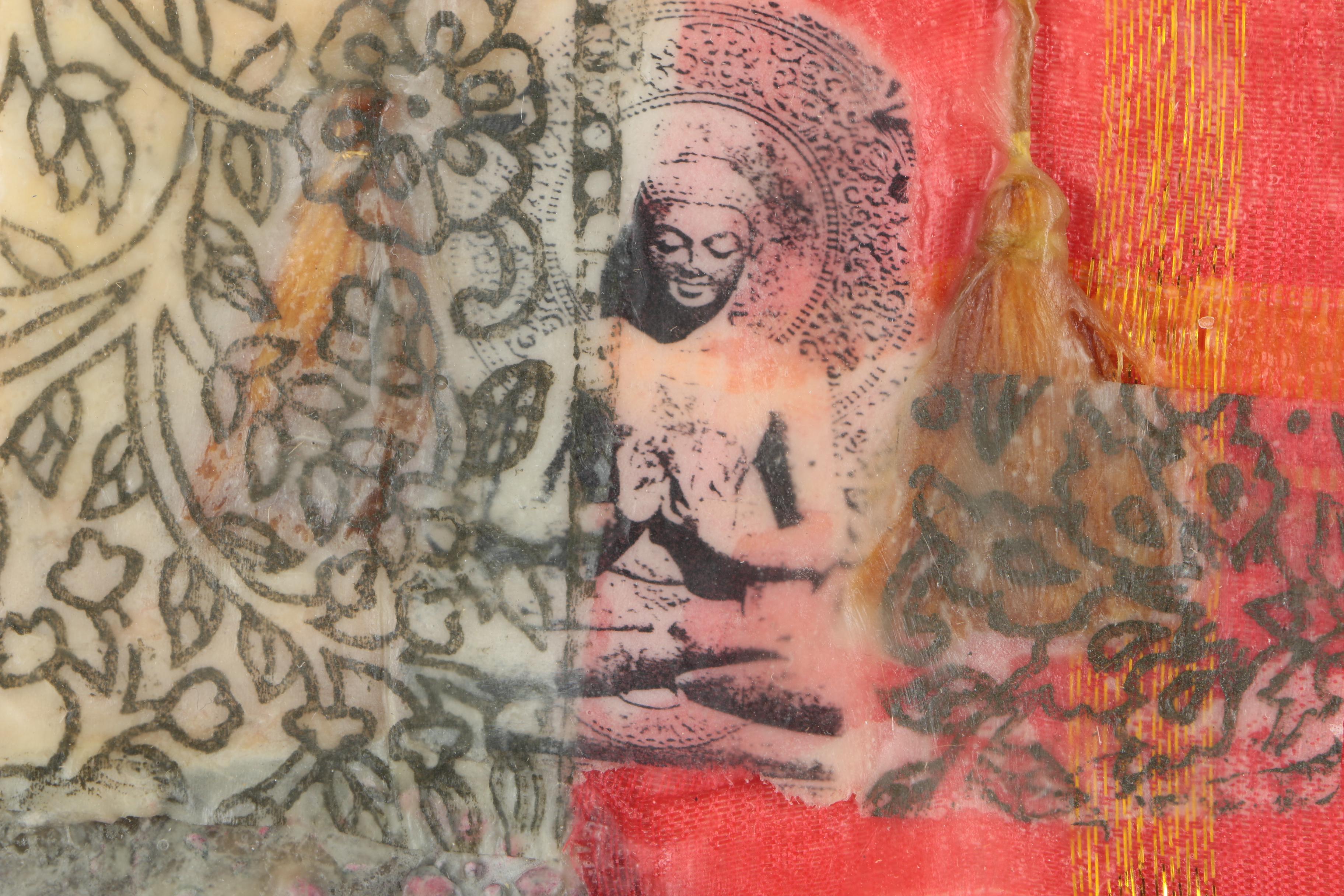 Paper and Fabric Collage