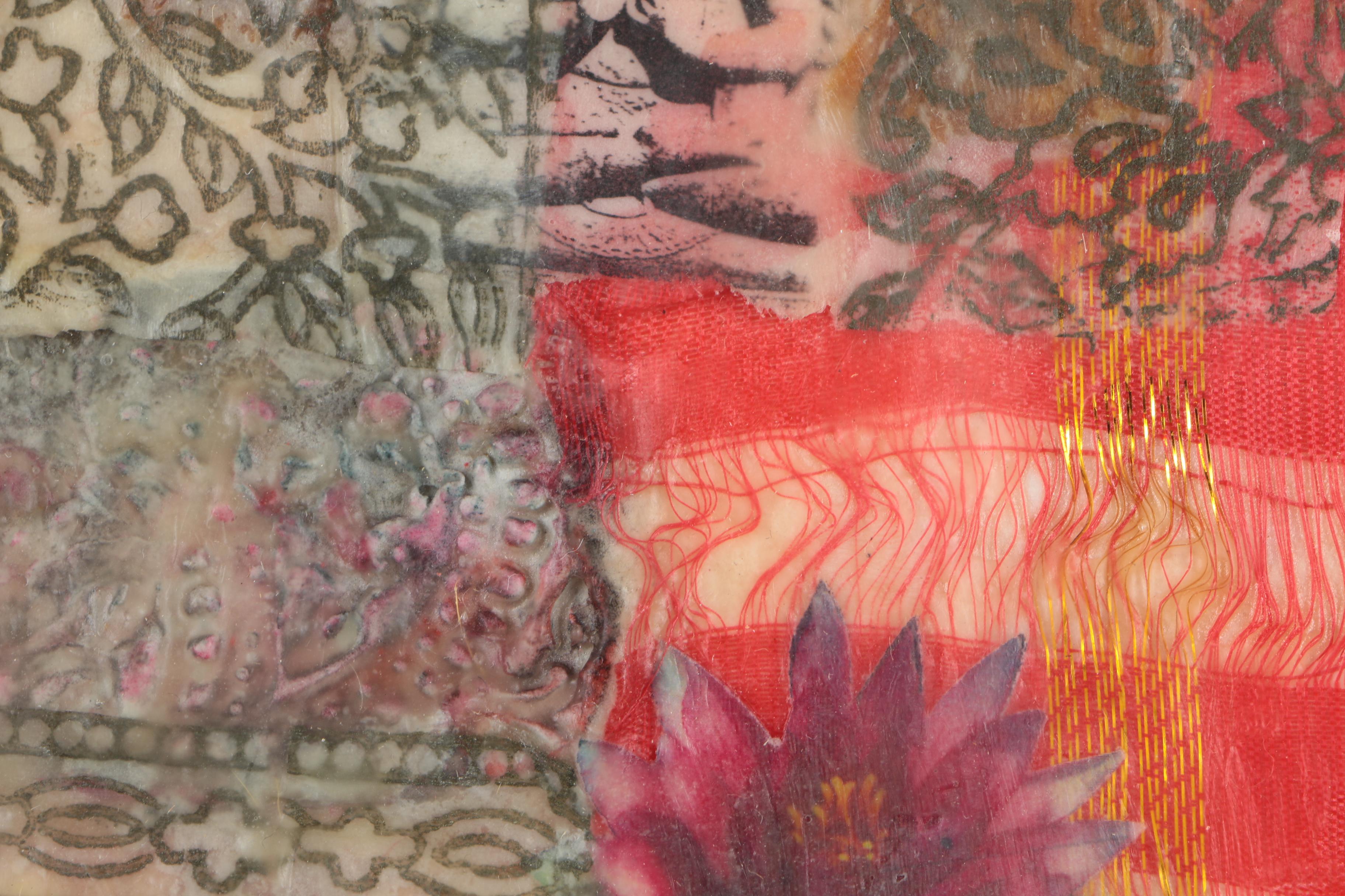 Paper and Fabric Collage