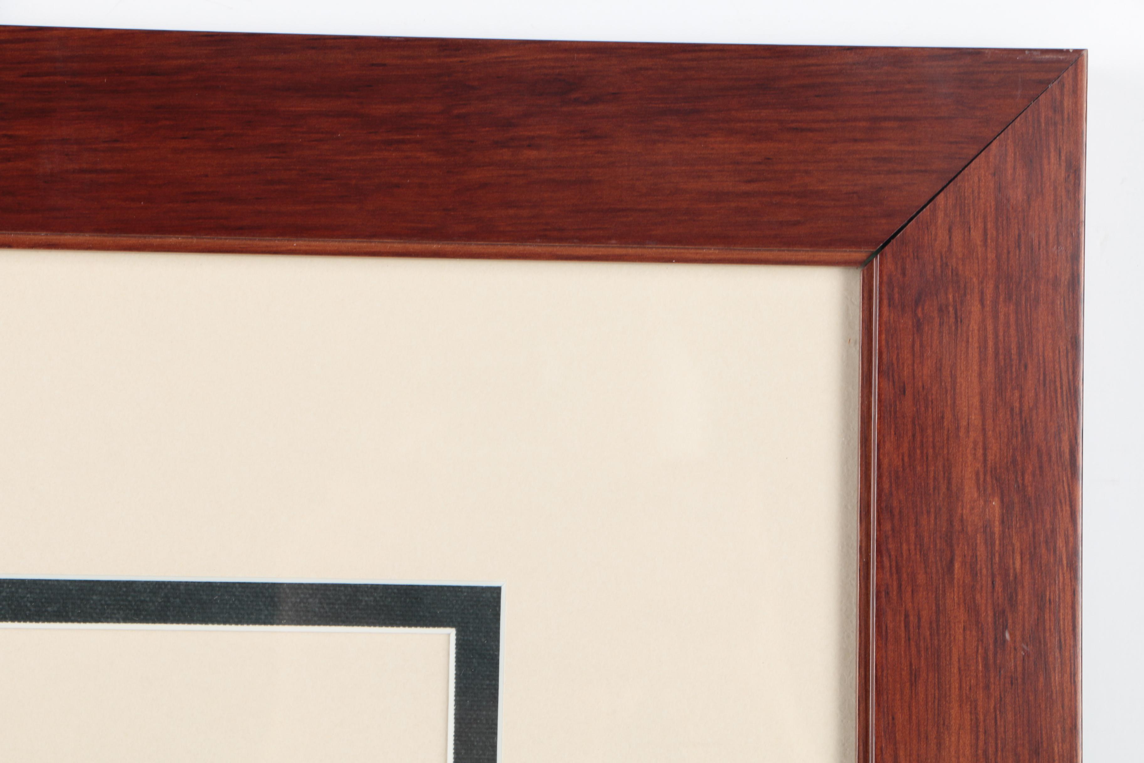 African Bark Collage of Village Scene