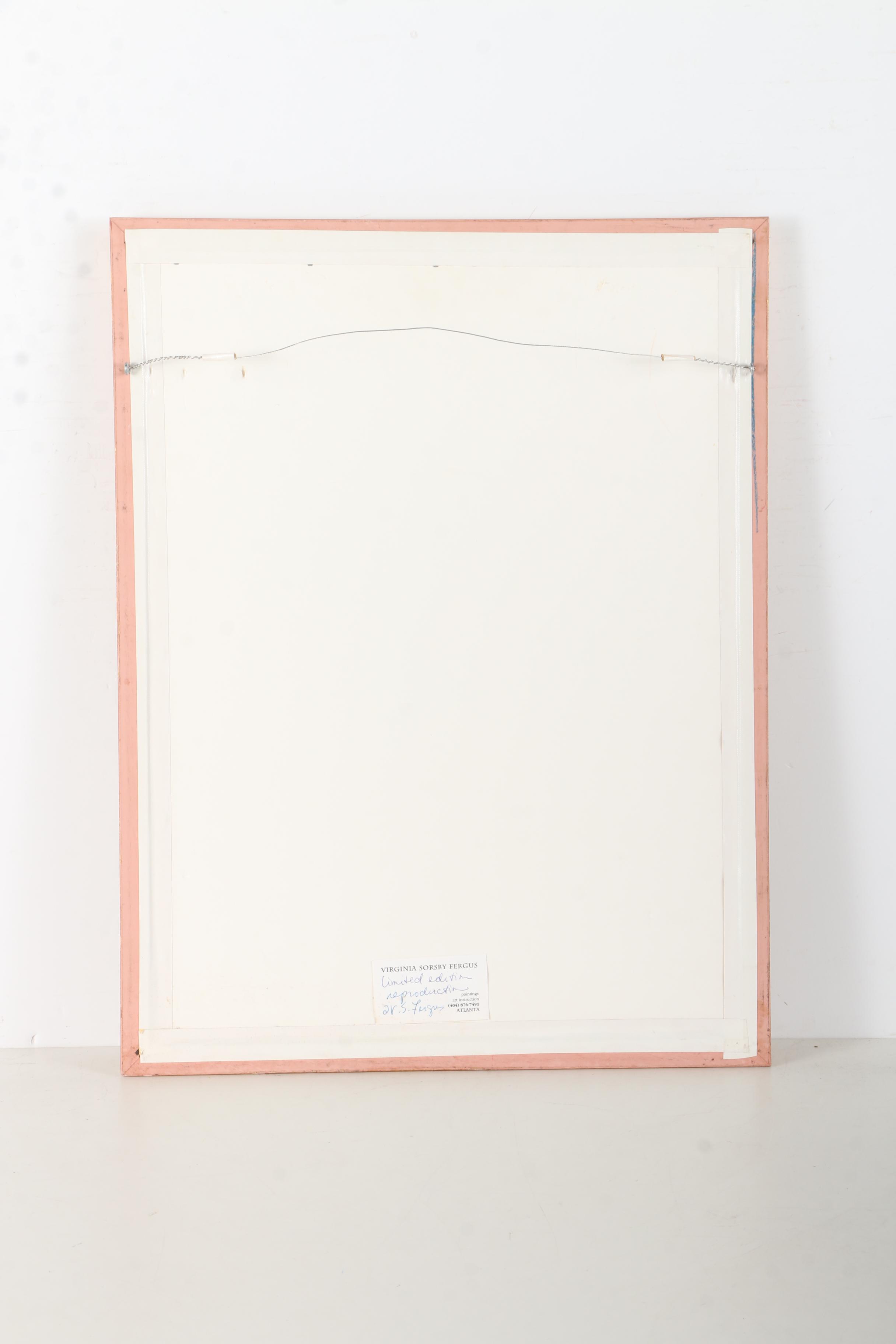 Limited Edition Offset Lithograph after Virginia Fergus "Southern Seat II"