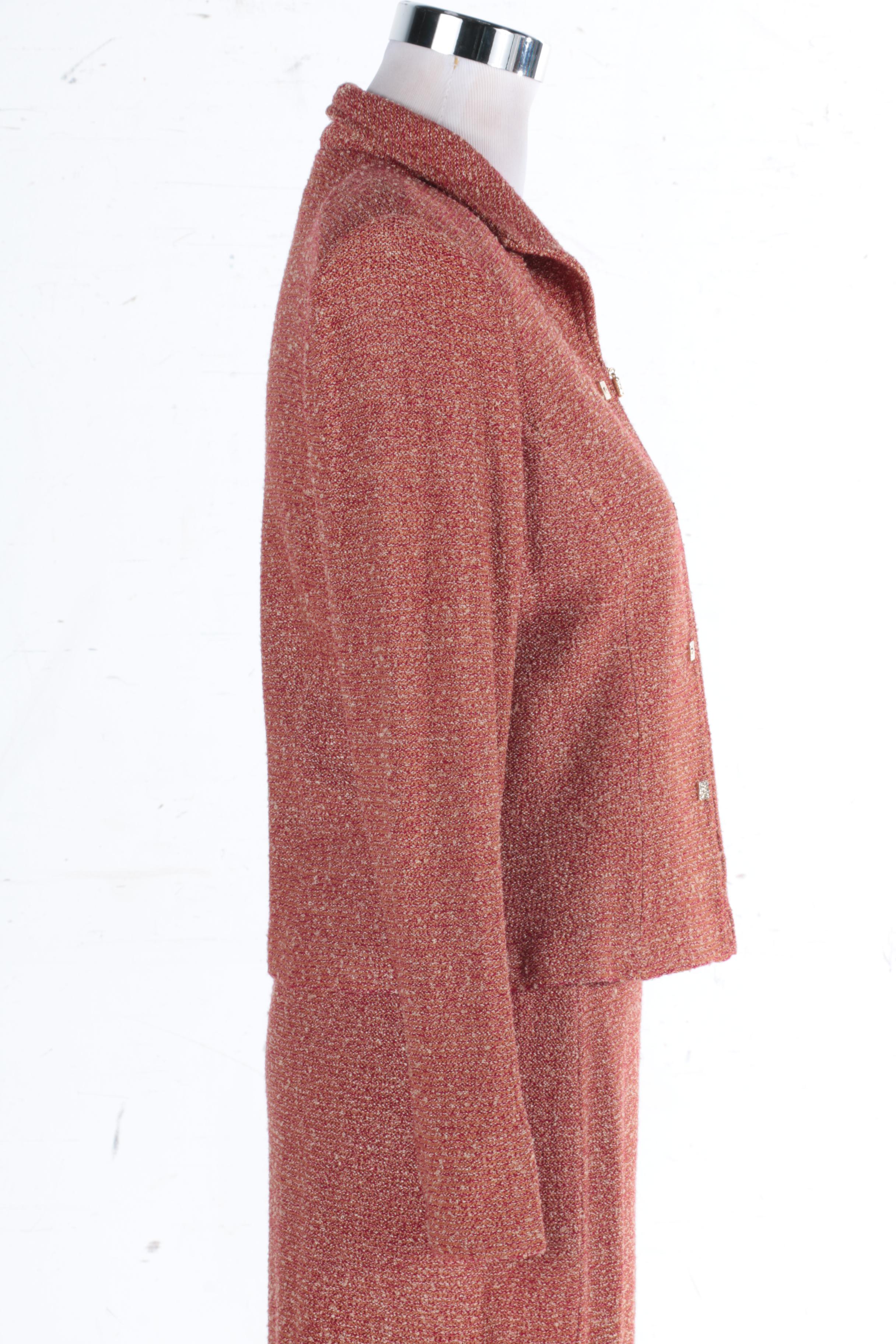 St John Collection by Marie Gray Skirt Suit and Black Top and Jacket