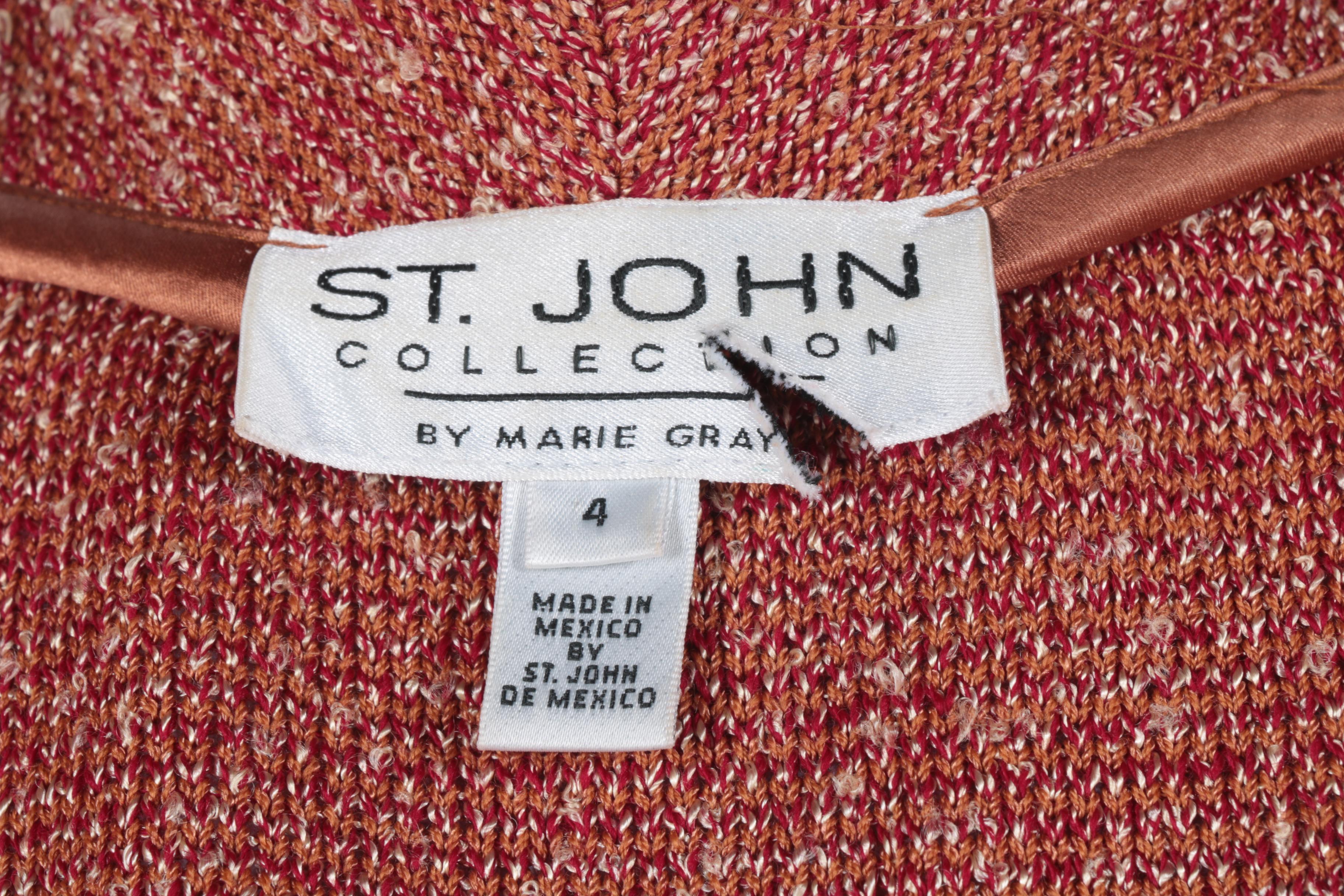 St John Collection by Marie Gray Skirt Suit and Black Top and Jacket