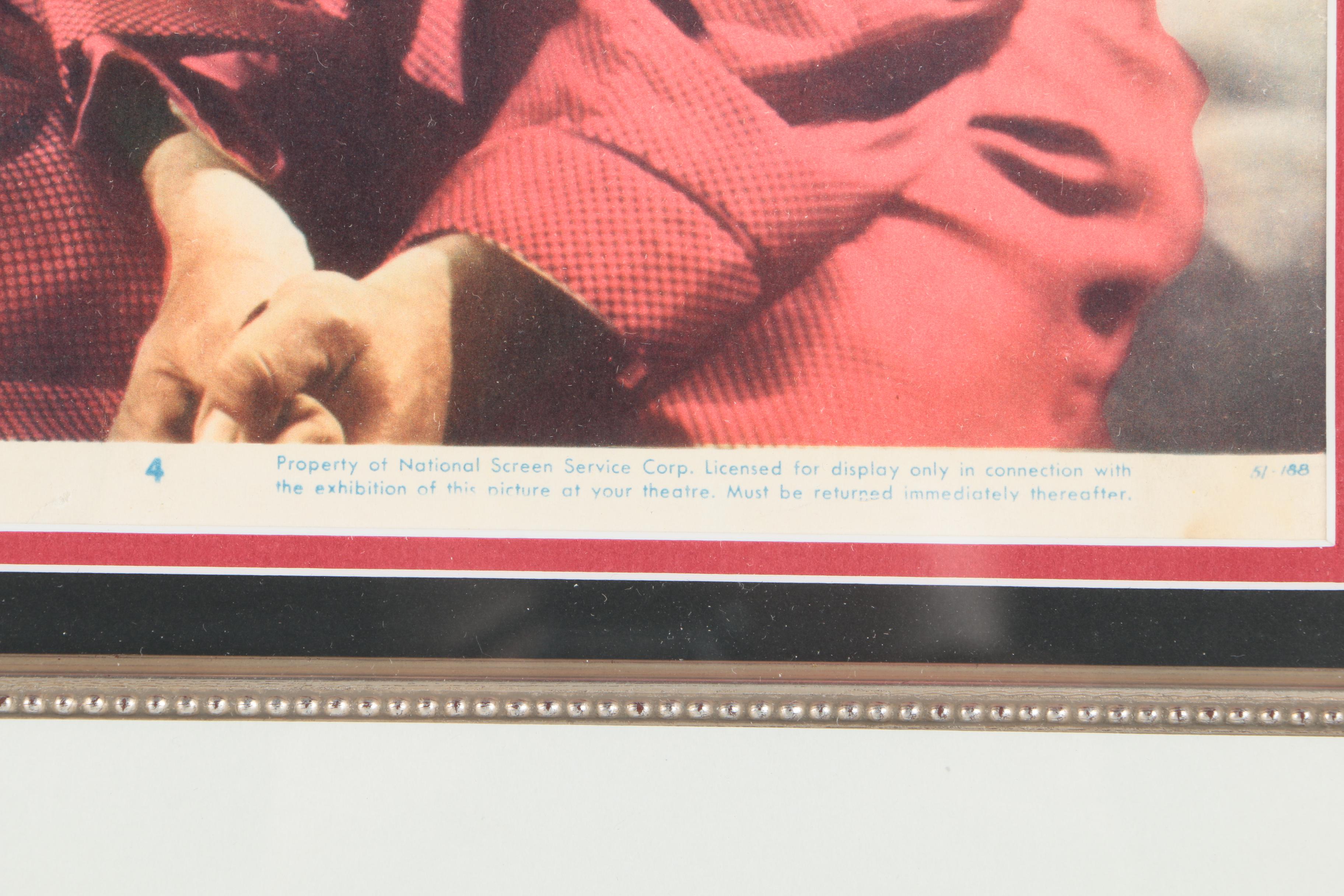 Framed 1951 Lobby Card for "Follow the Sun"