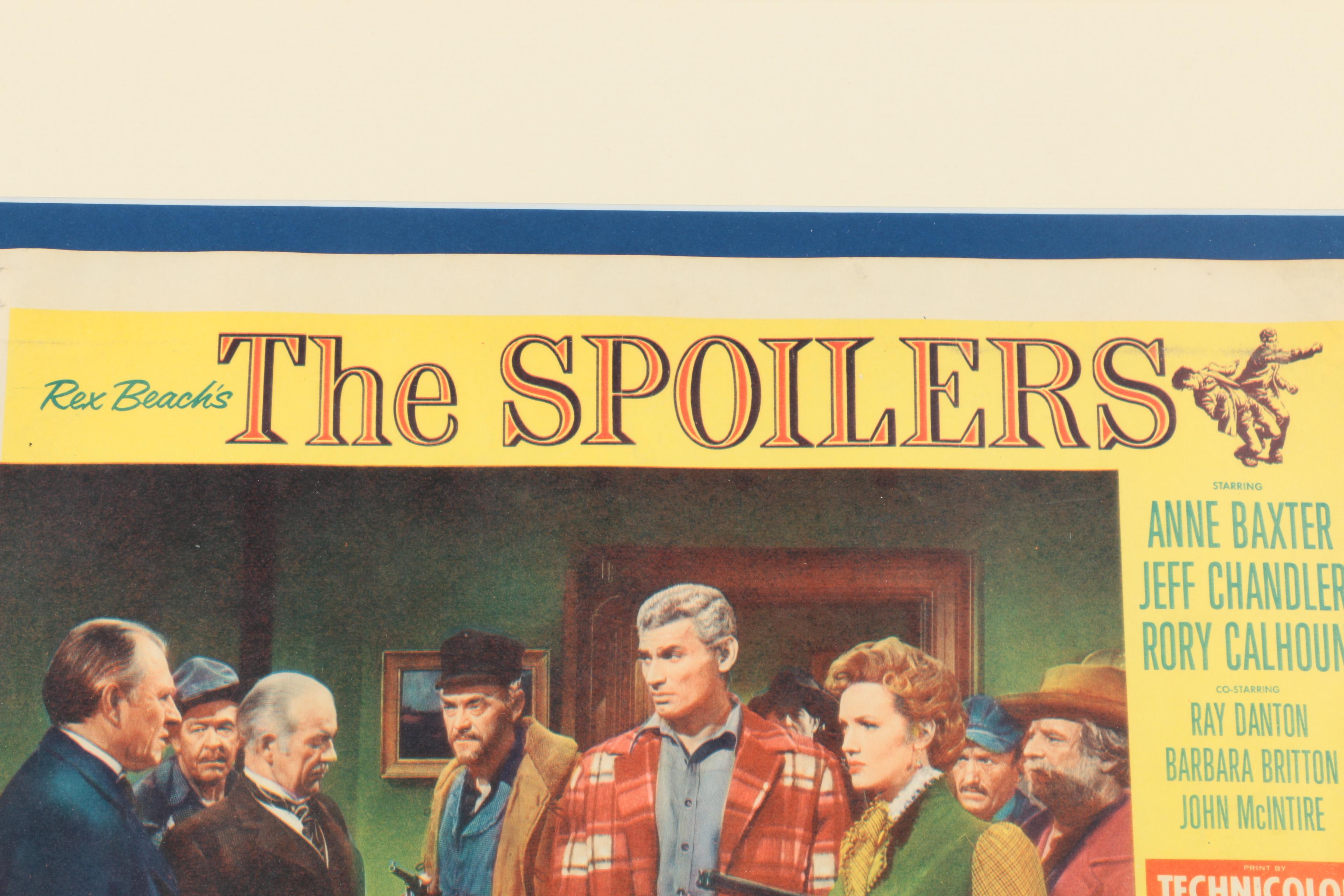 Framed Advertising Poster for "The Spoilers"