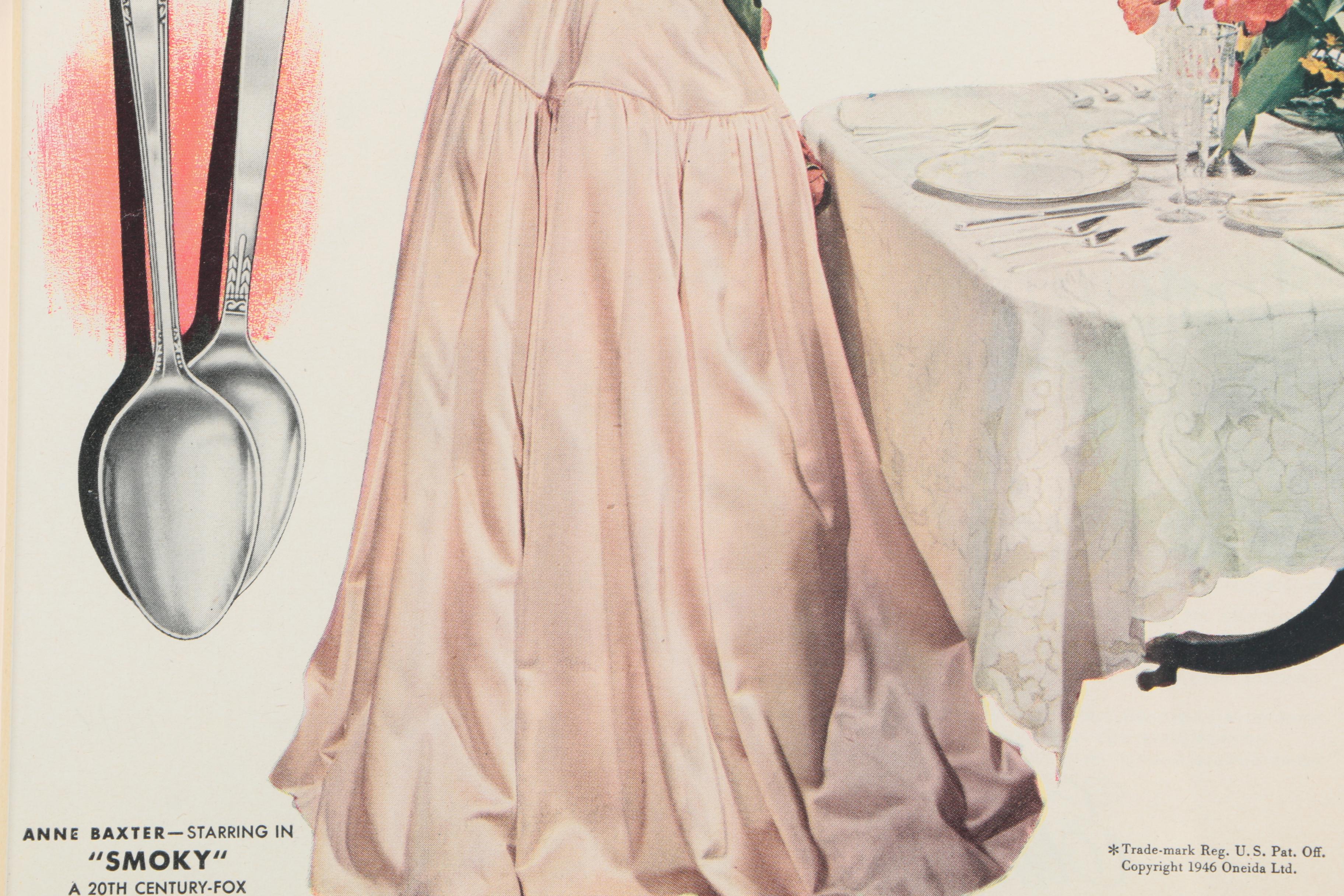 1940s Advertisement for "1881 Rogers" Flatware by Oneida