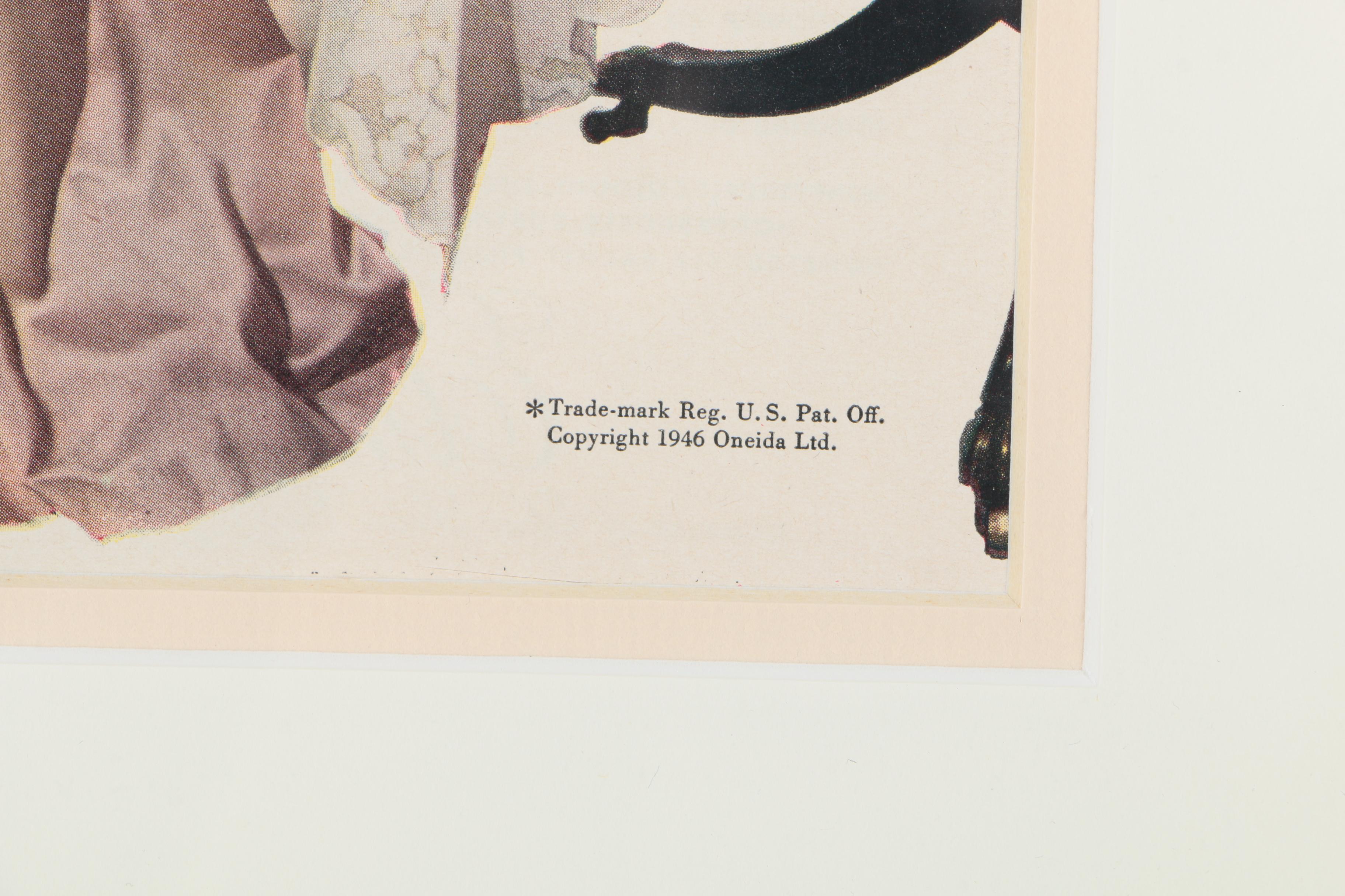 1940s Advertisement for "1881 Rogers" Flatware by Oneida