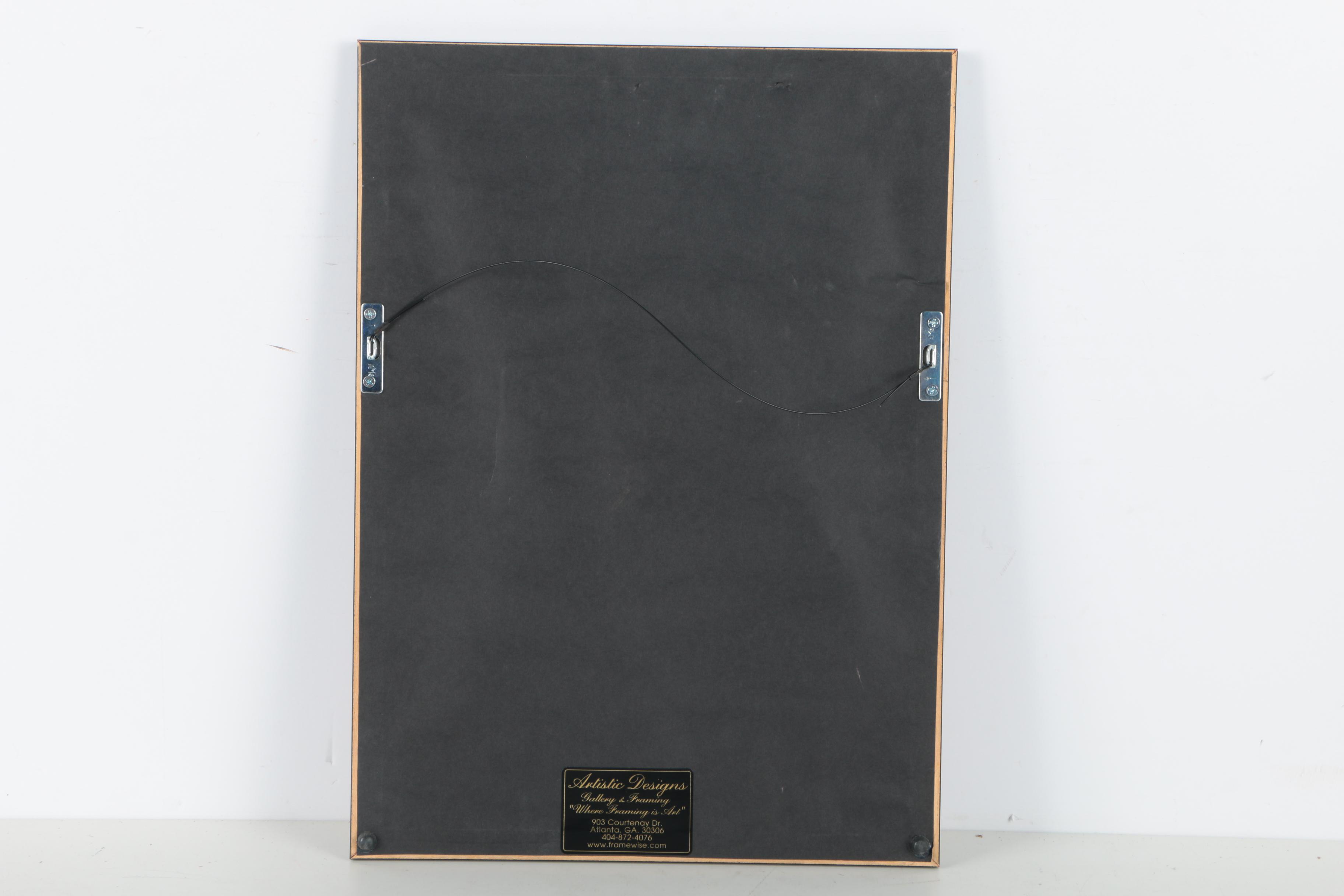 Offset Lithograph After William Gibb's Illustration of Tielke's "Caduceus" Viola da Gamba