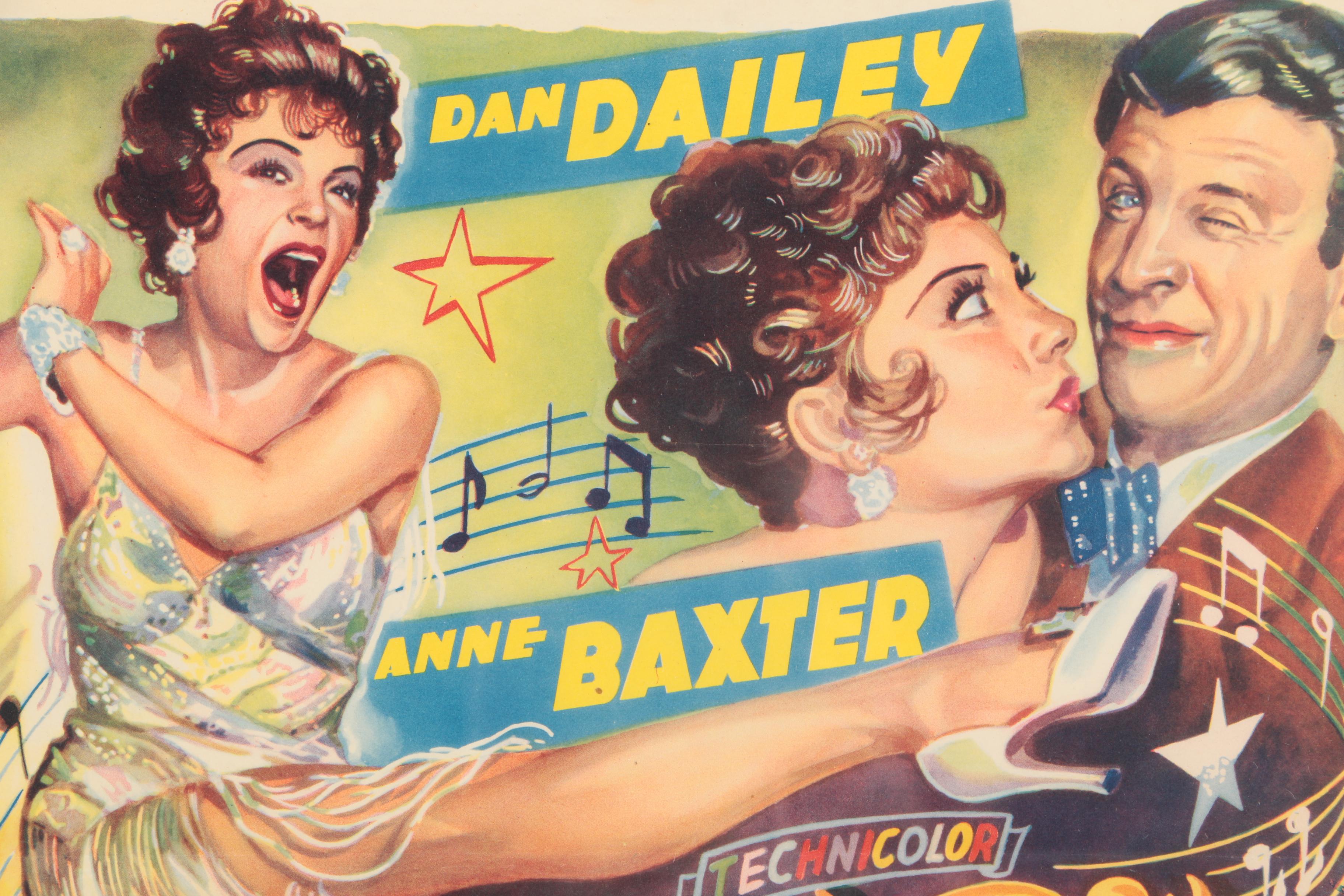 Circa 1950s Belgian Poster for "You're My Everything"/"Tel Père, Telle Fille"/"Zo de Vader, Zo de Dochter"