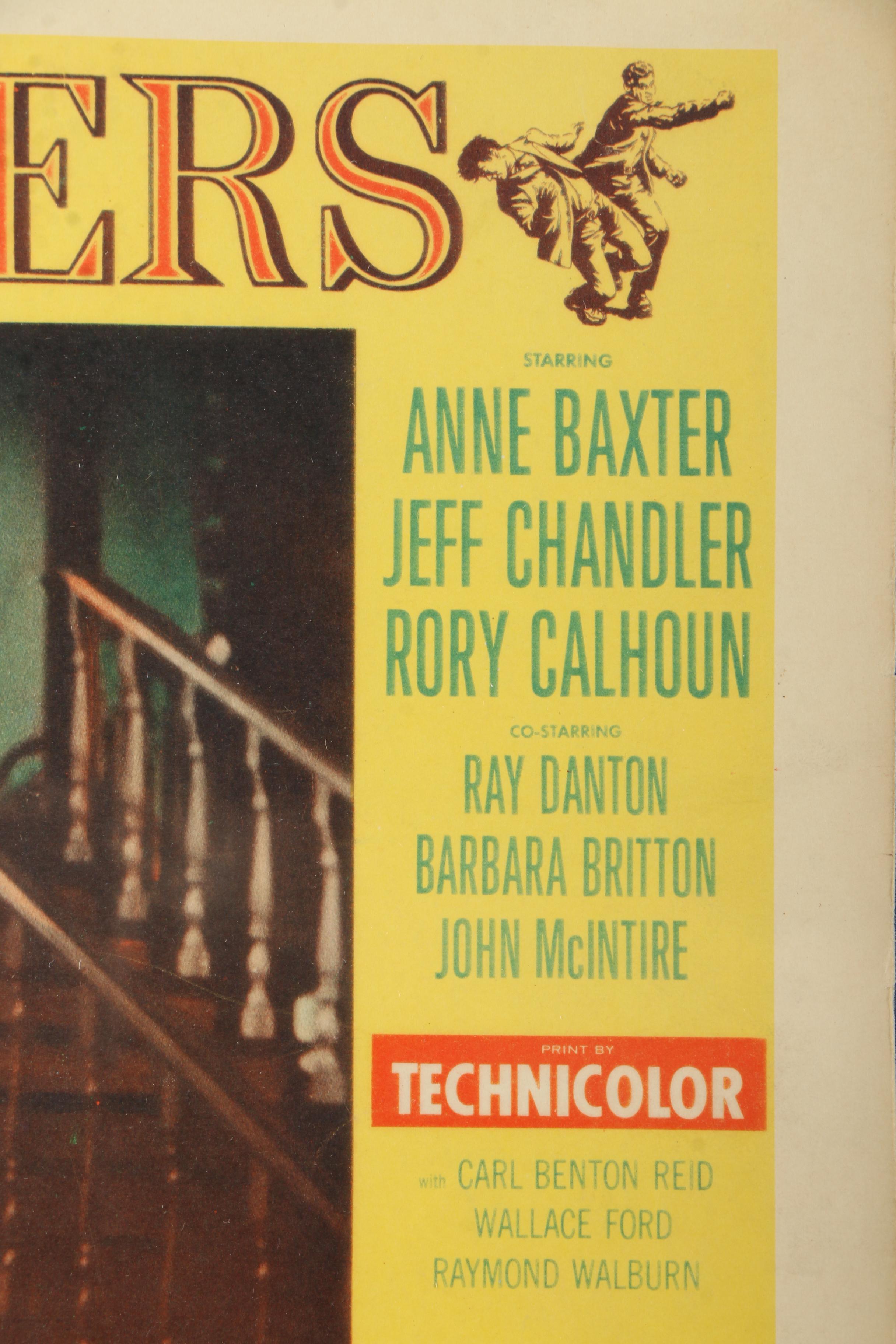 Framed 1956 "The Spoilers" Lobby Card