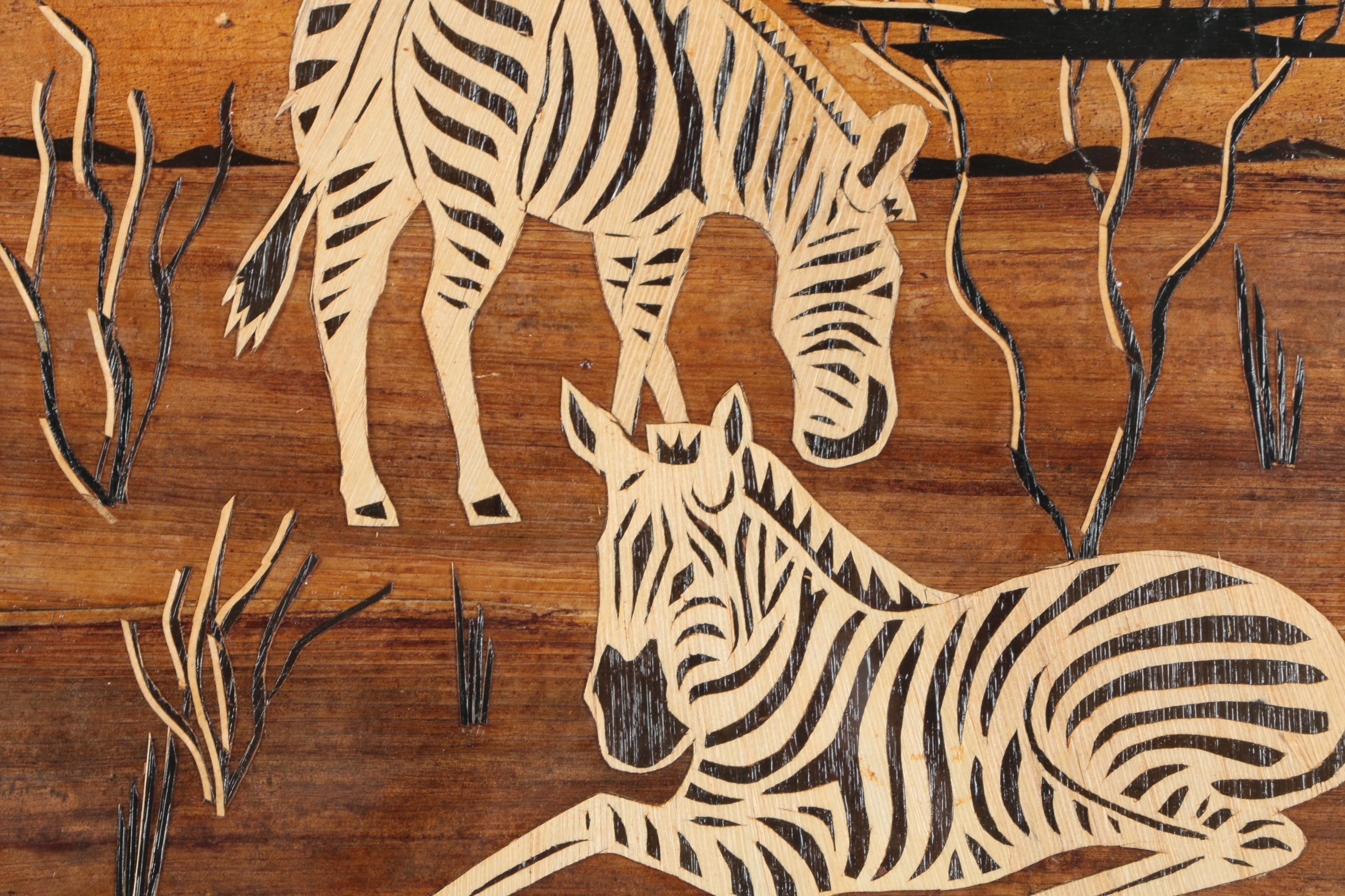 Marquetry Pictures of African Animals