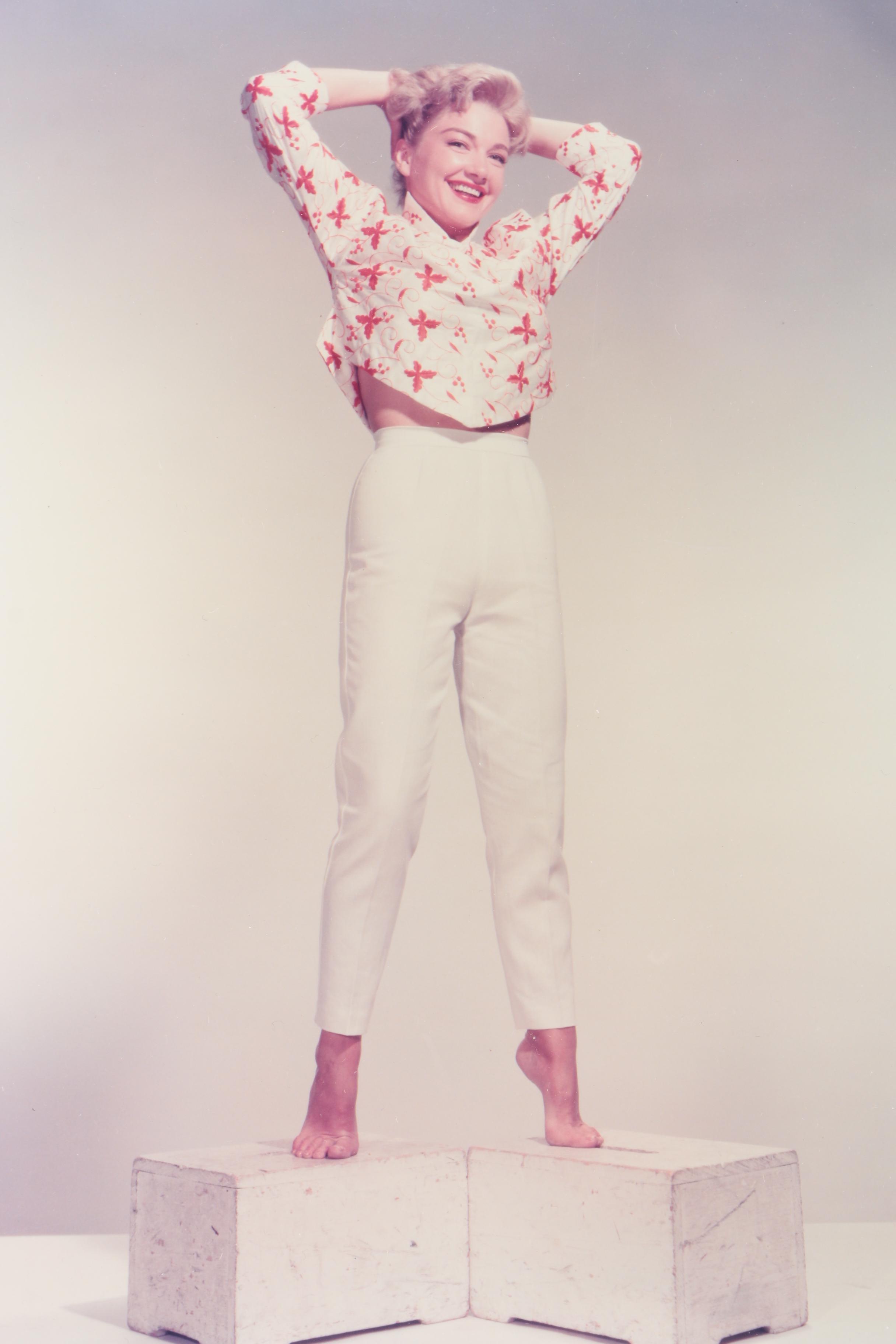 Vintage Color Photograph of Anne Baxter