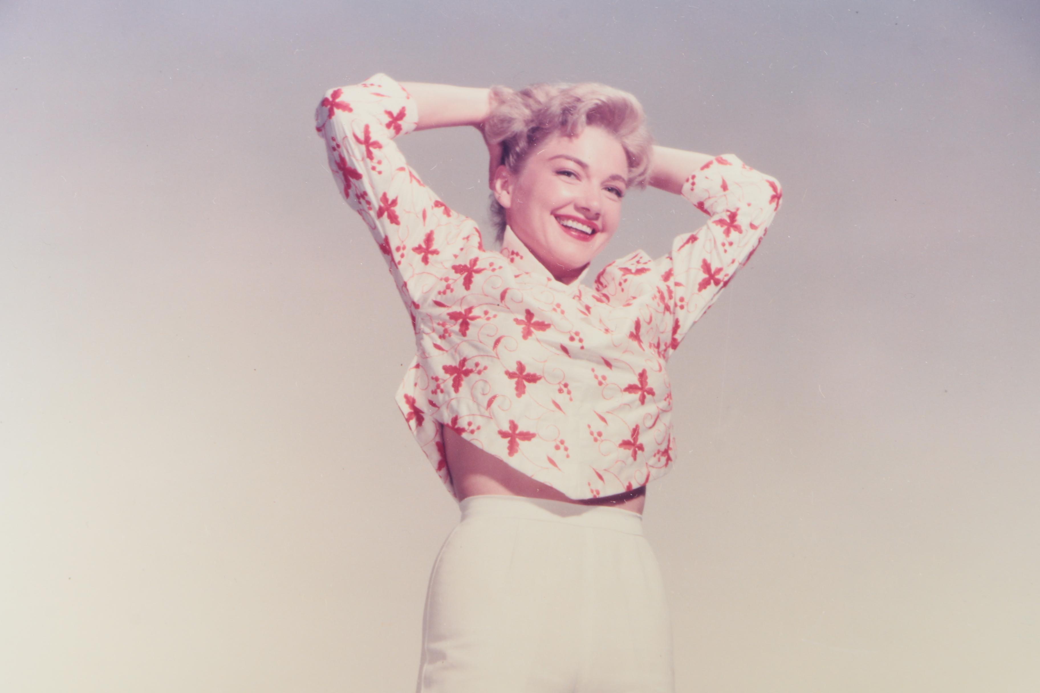 Vintage Color Photograph of Anne Baxter