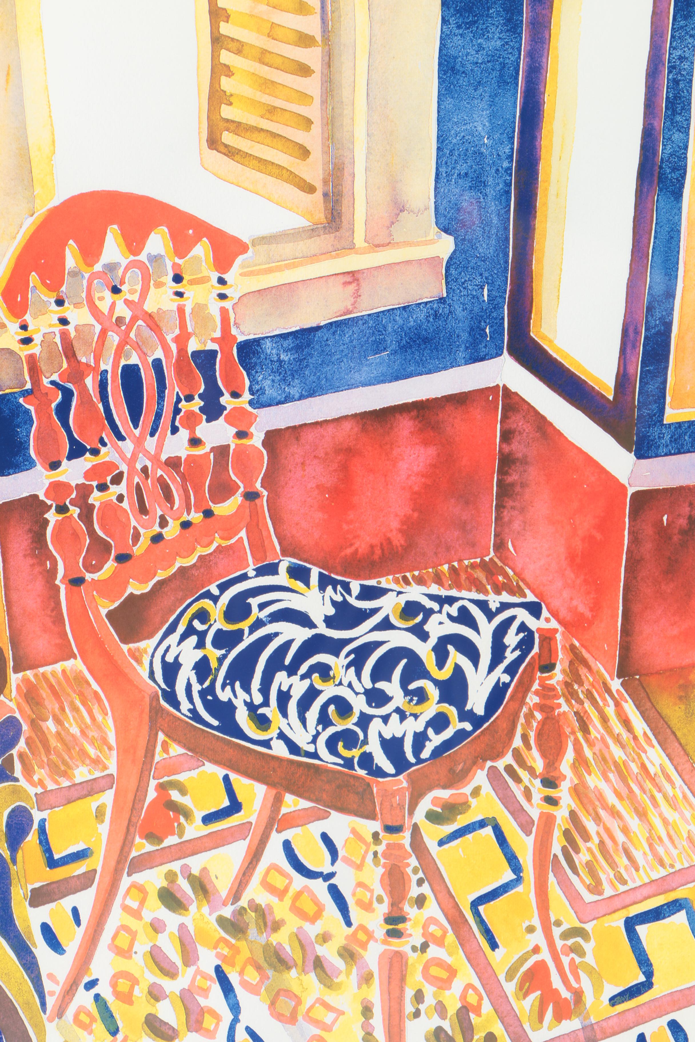 Virginia Fergus Limited Edition Offset Lithograph "Southern Seat I"