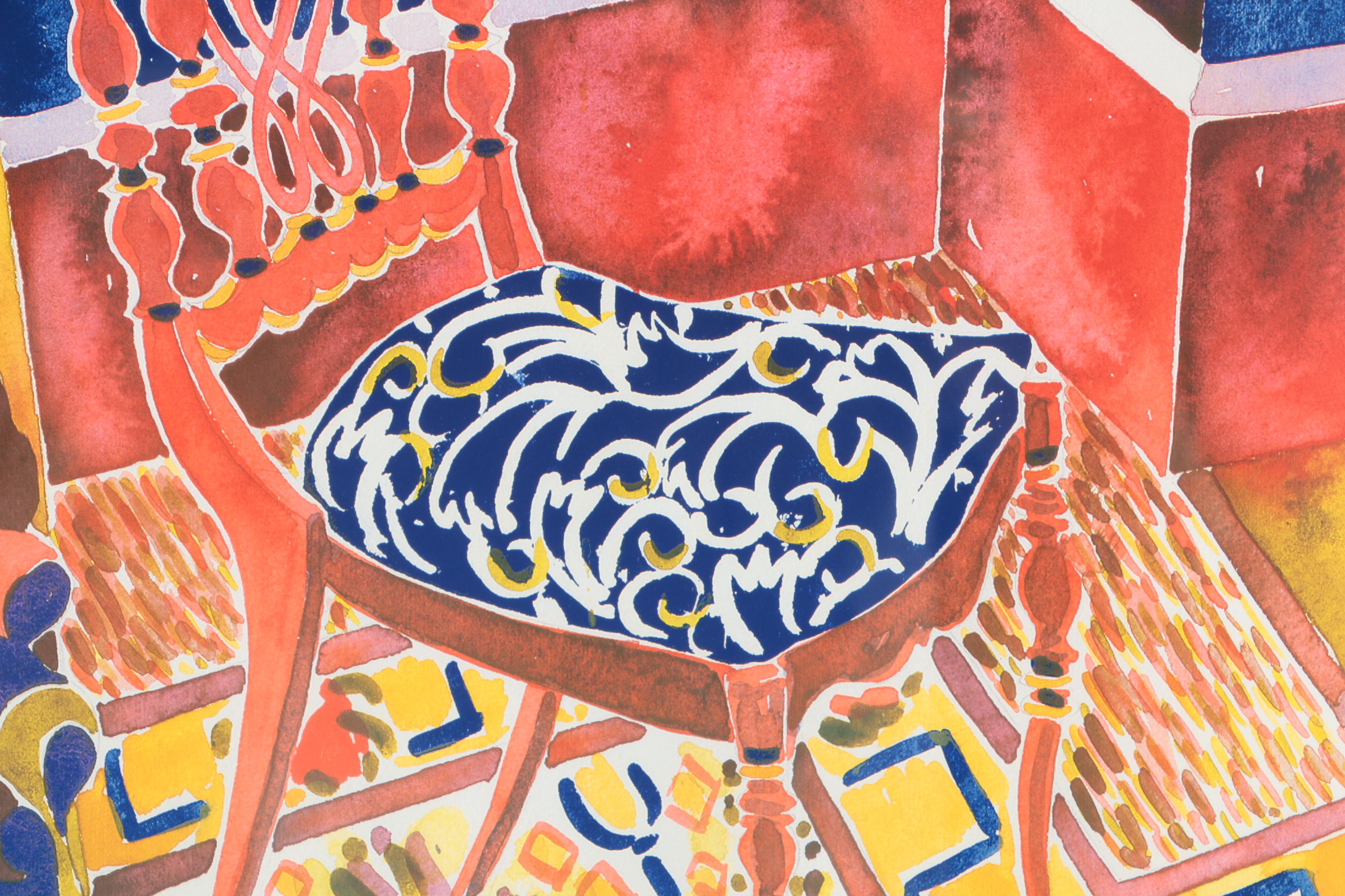 Virginia Fergus Limited Edition Offset Lithograph "Southern Seat I"