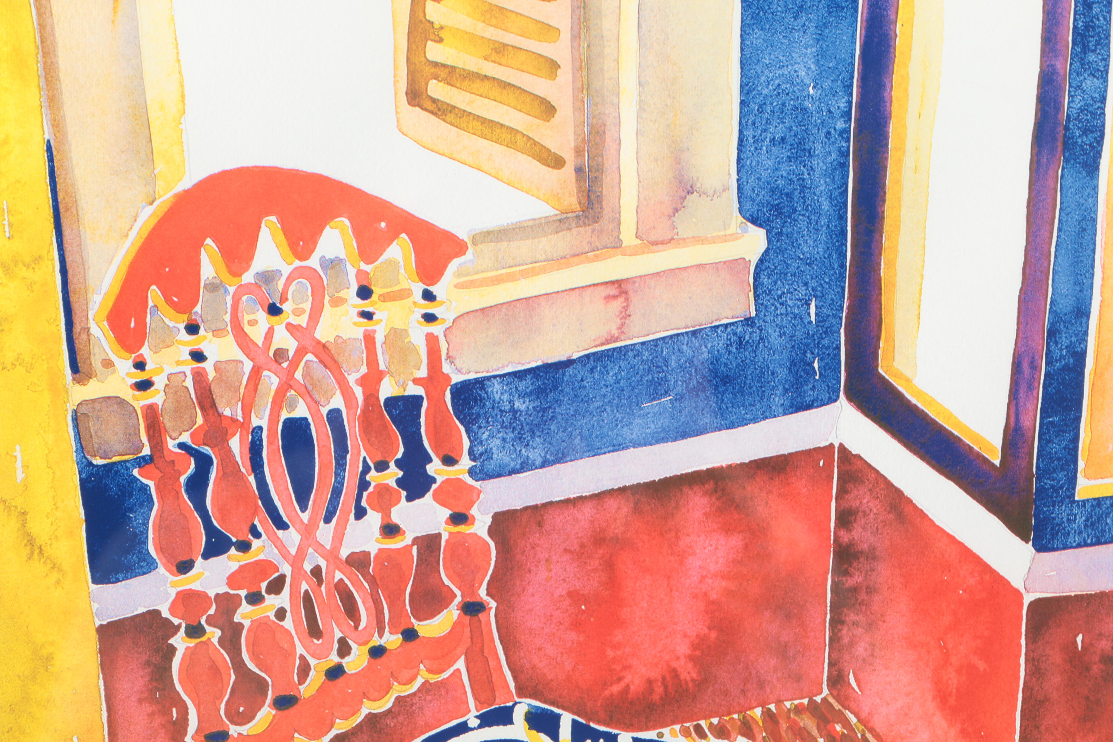 Virginia Fergus Limited Edition Offset Lithograph "Southern Seat I"