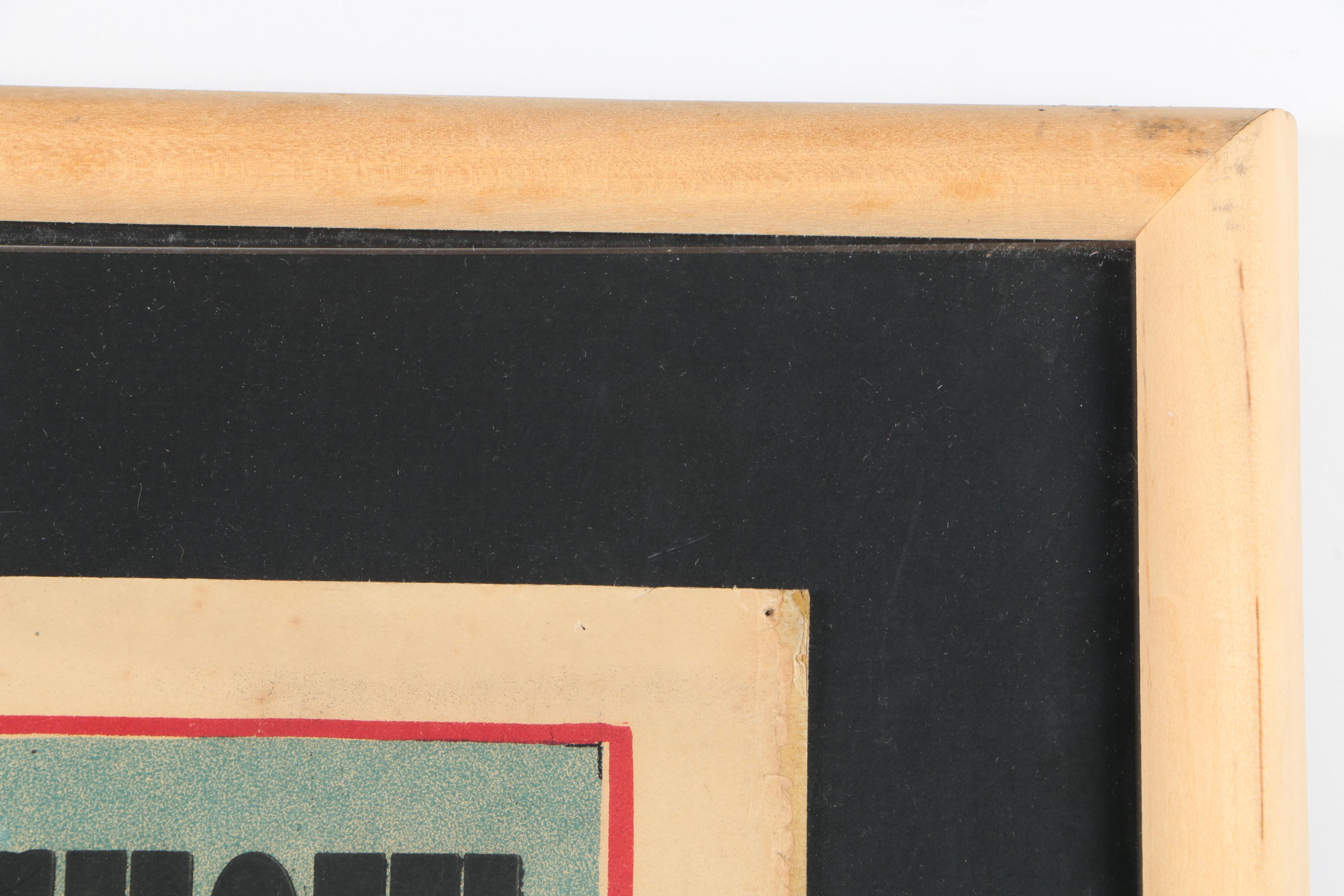 Vintage Chromolithograph Poster for Bridgeport's Big Poultry Show