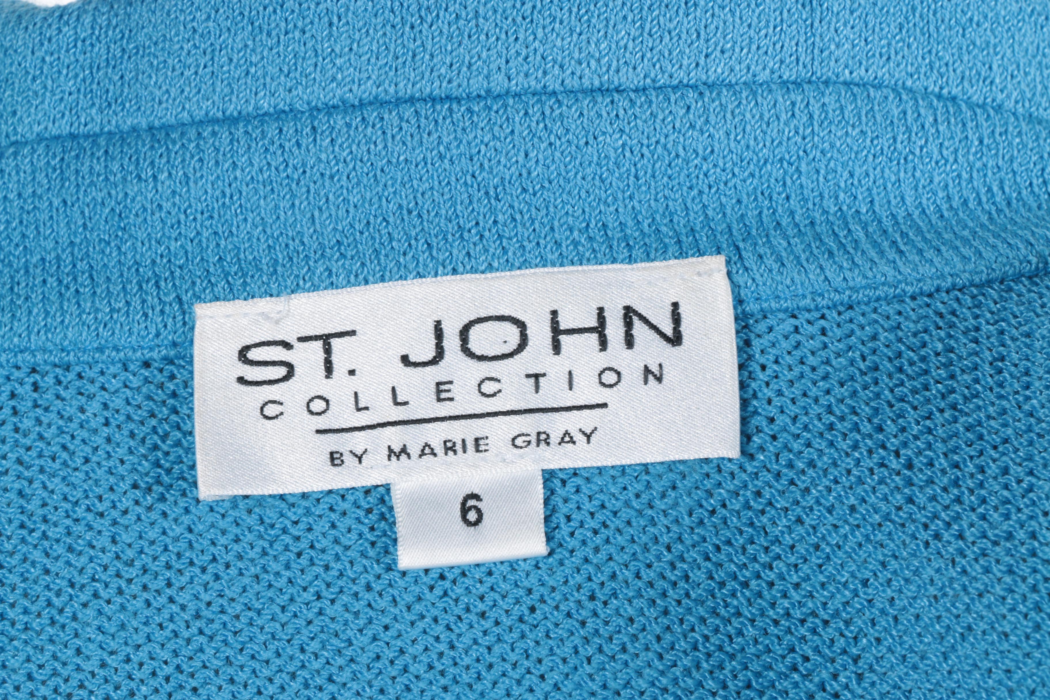 St. John Collection Skirt Suit Including Scarf