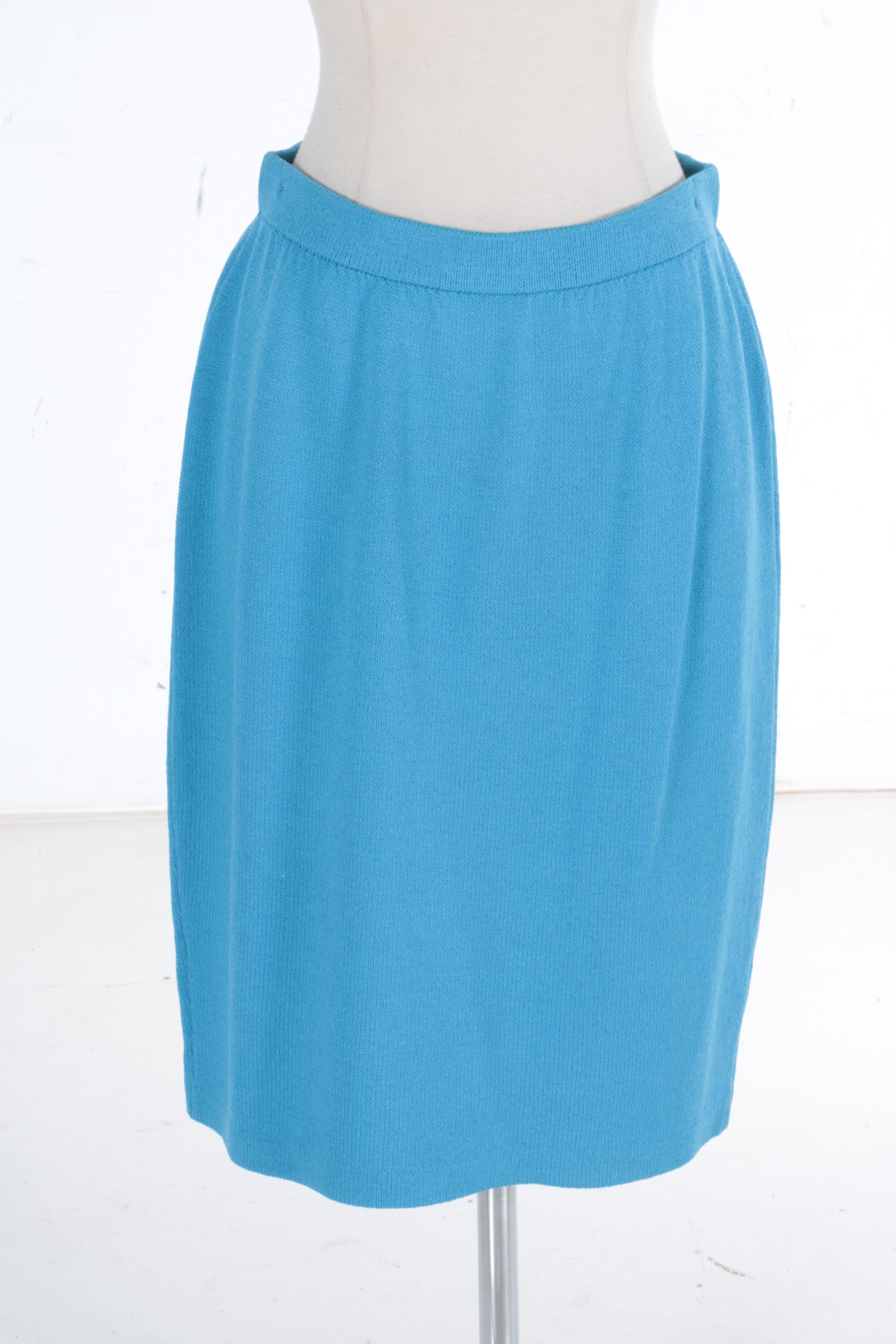 St. John Collection Skirt Suit Including Scarf