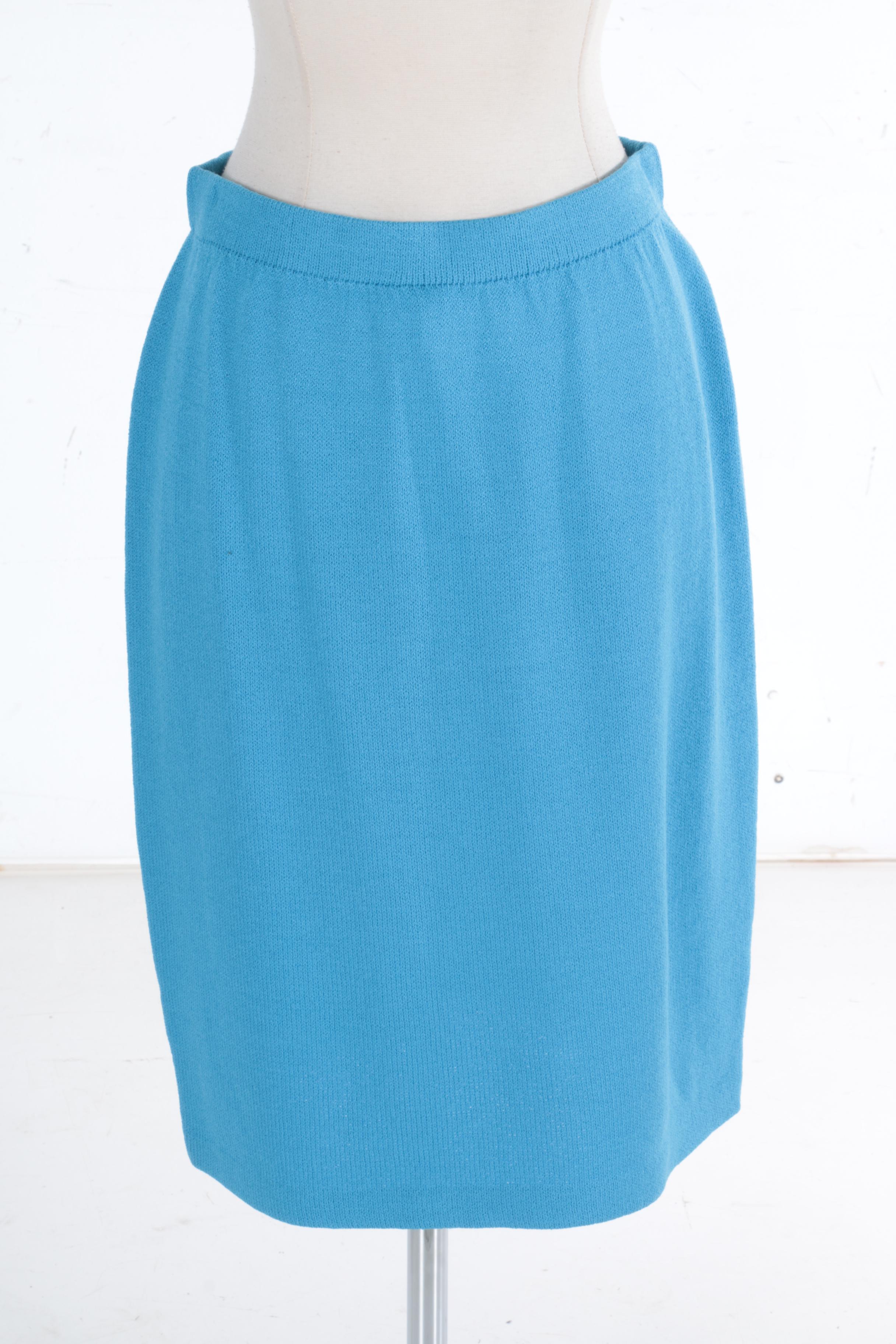 St. John Collection Skirt Suit Including Scarf