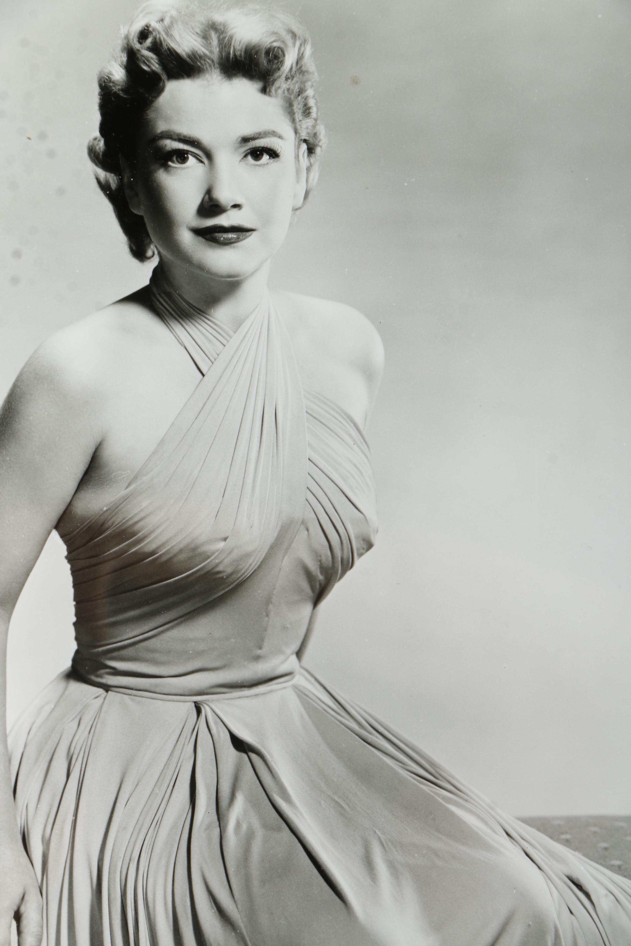 Framed Black and White Photographic Print of Actress Anne Baxter