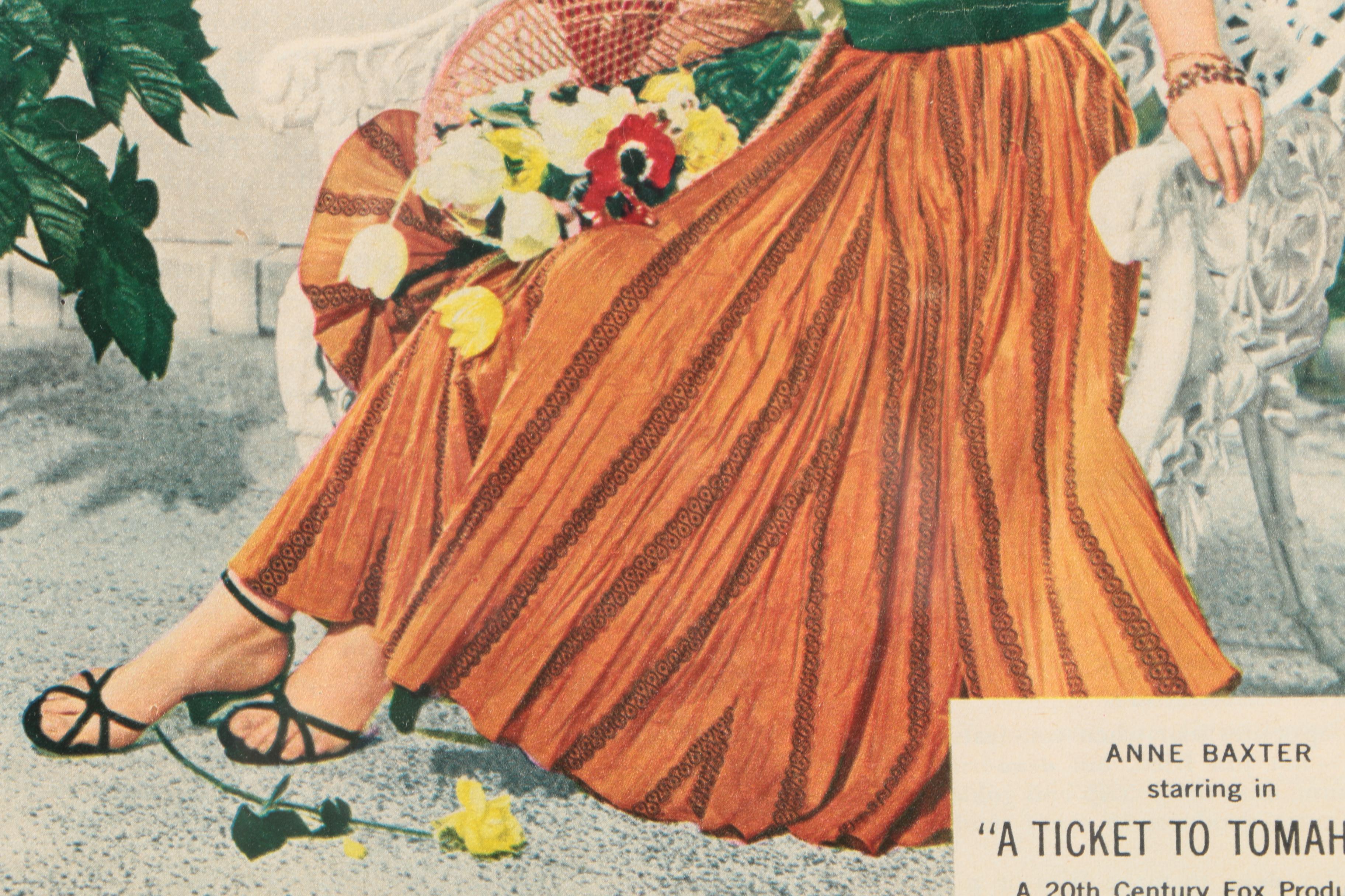 1950 Print Advertisement for Lux Flakes Featuring Anne Baxter