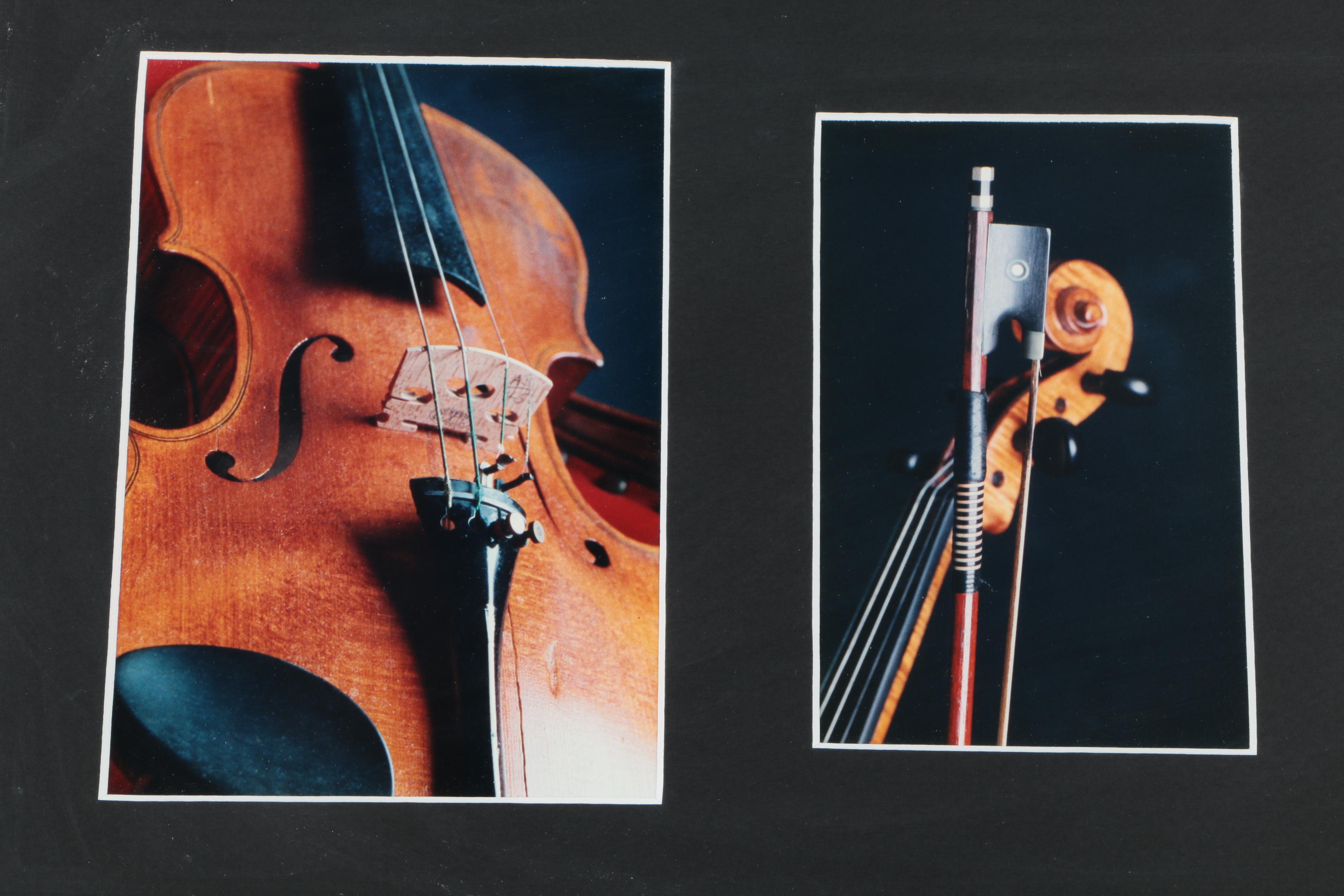 Color Photographs of a Violin