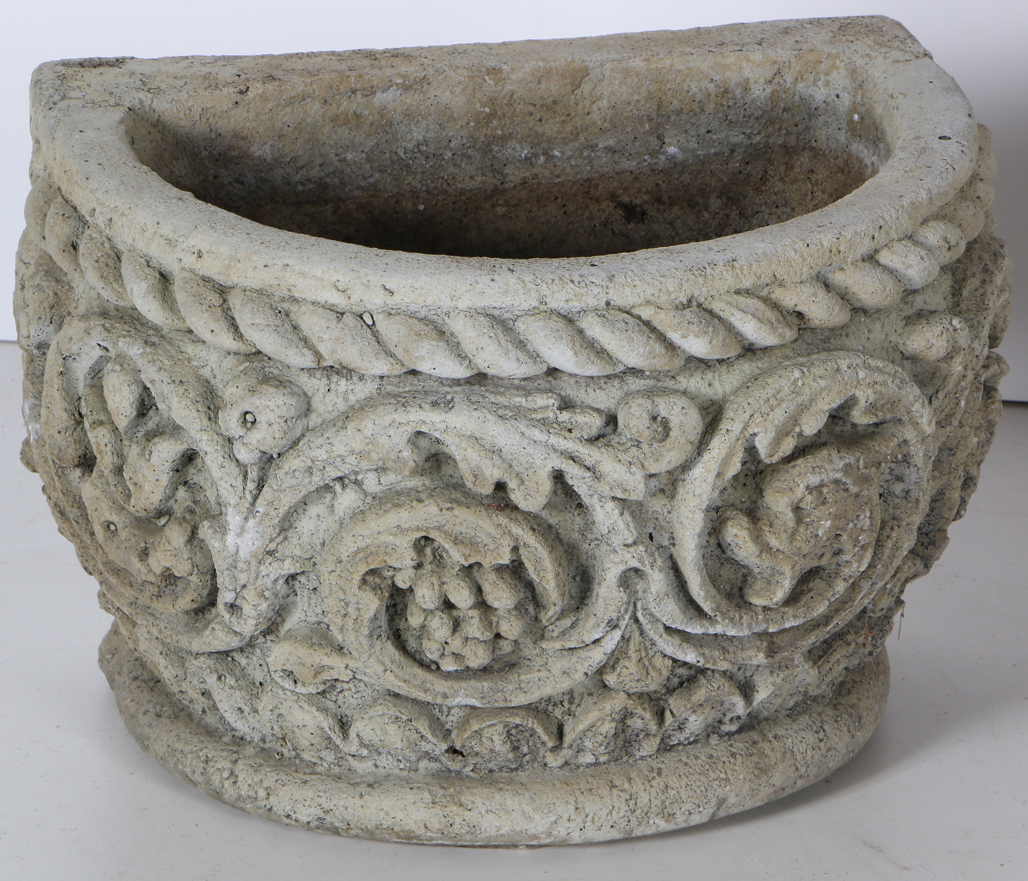 The Casey Collection "Lenox Window" and Cast Stone Planters