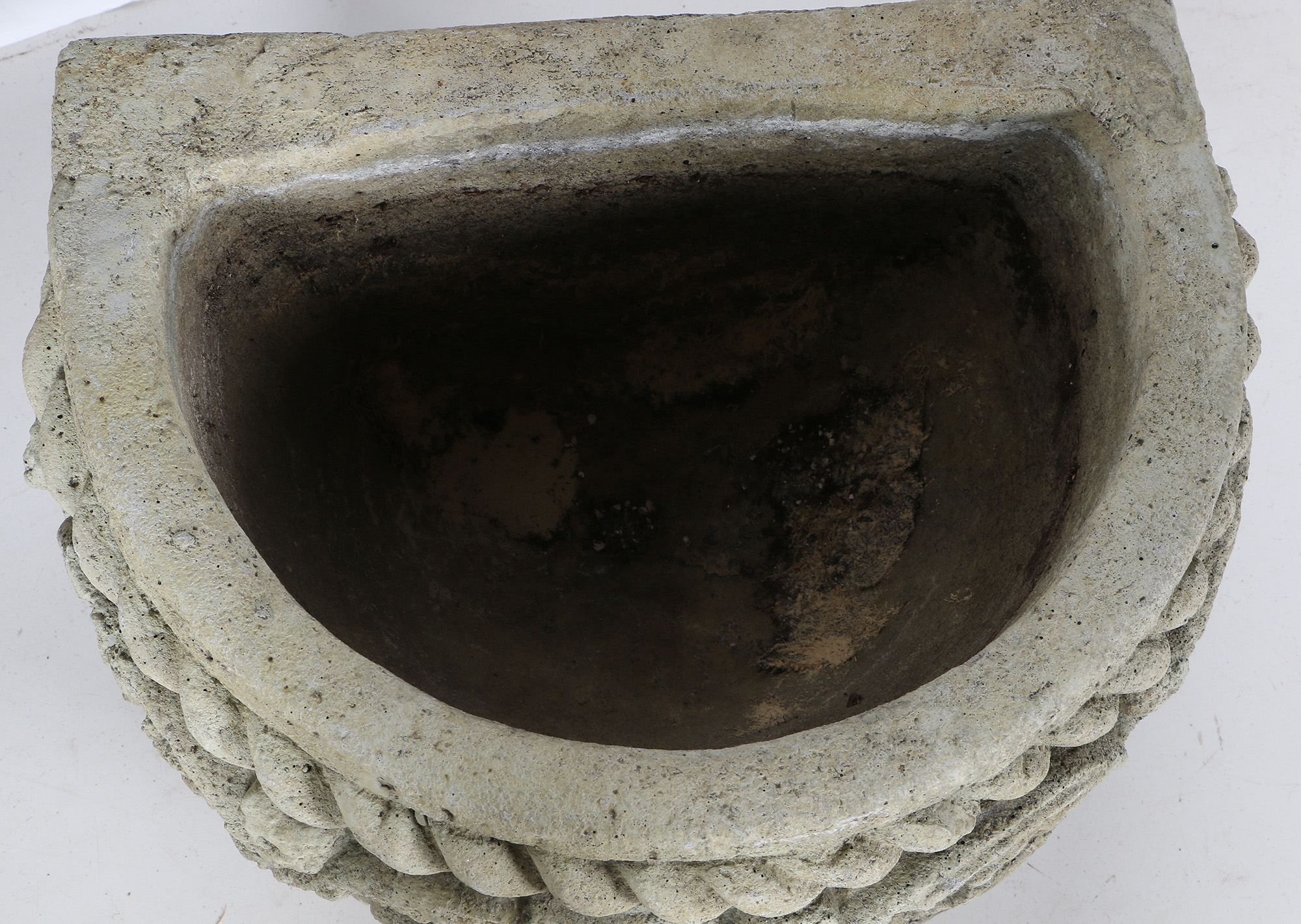 The Casey Collection "Lenox Window" and Cast Stone Planters