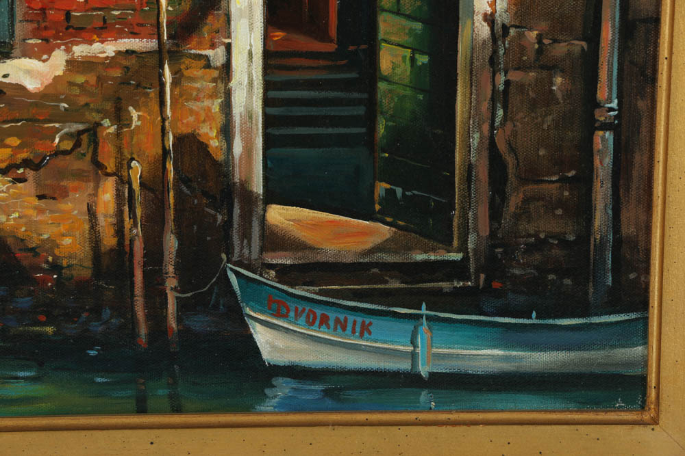 Yuri Dvornik Oil Painting on Canvas "Venice Afternoon"
