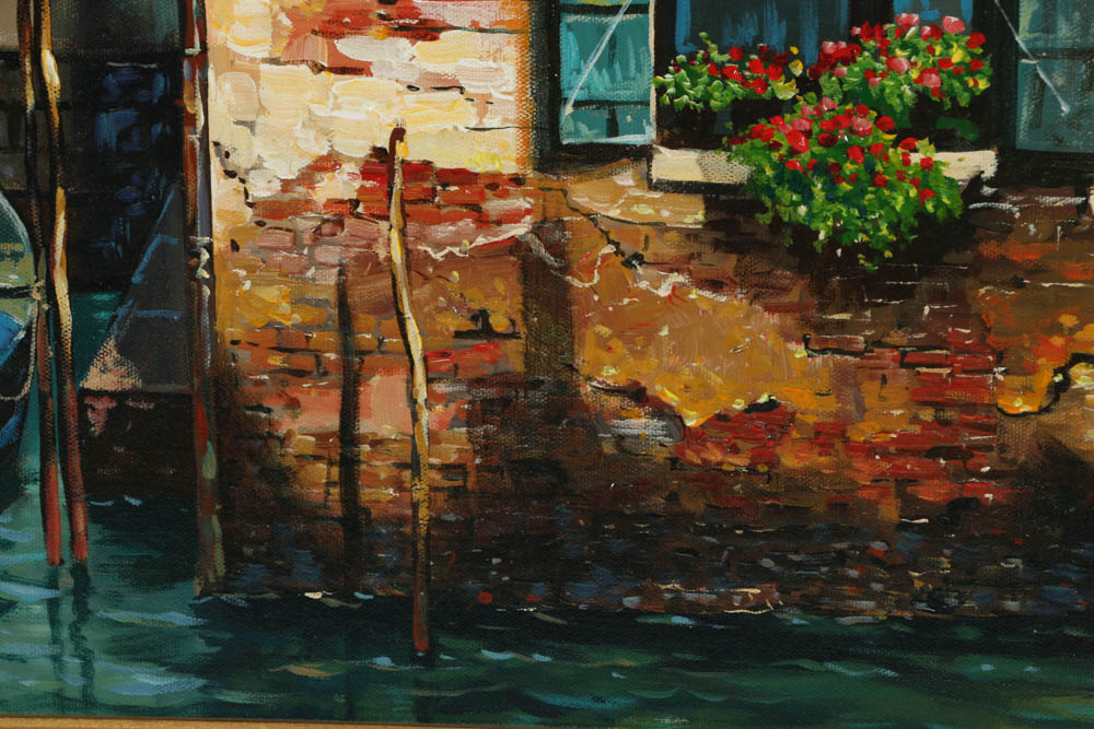 Yuri Dvornik Oil Painting on Canvas "Venice Afternoon"