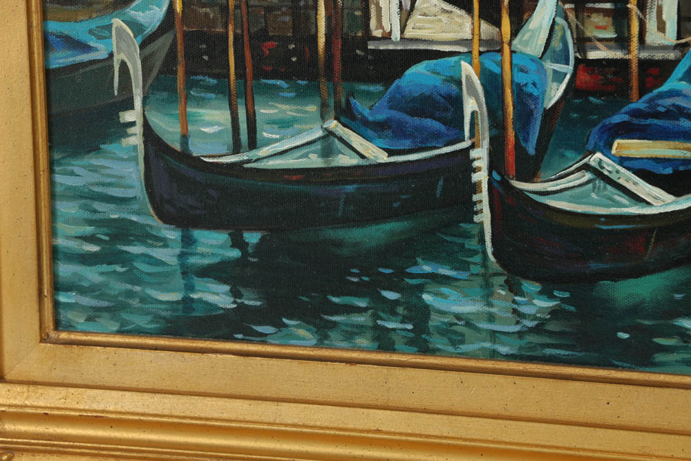 Yuri Dvornik Oil Painting on Canvas "Venice Afternoon"